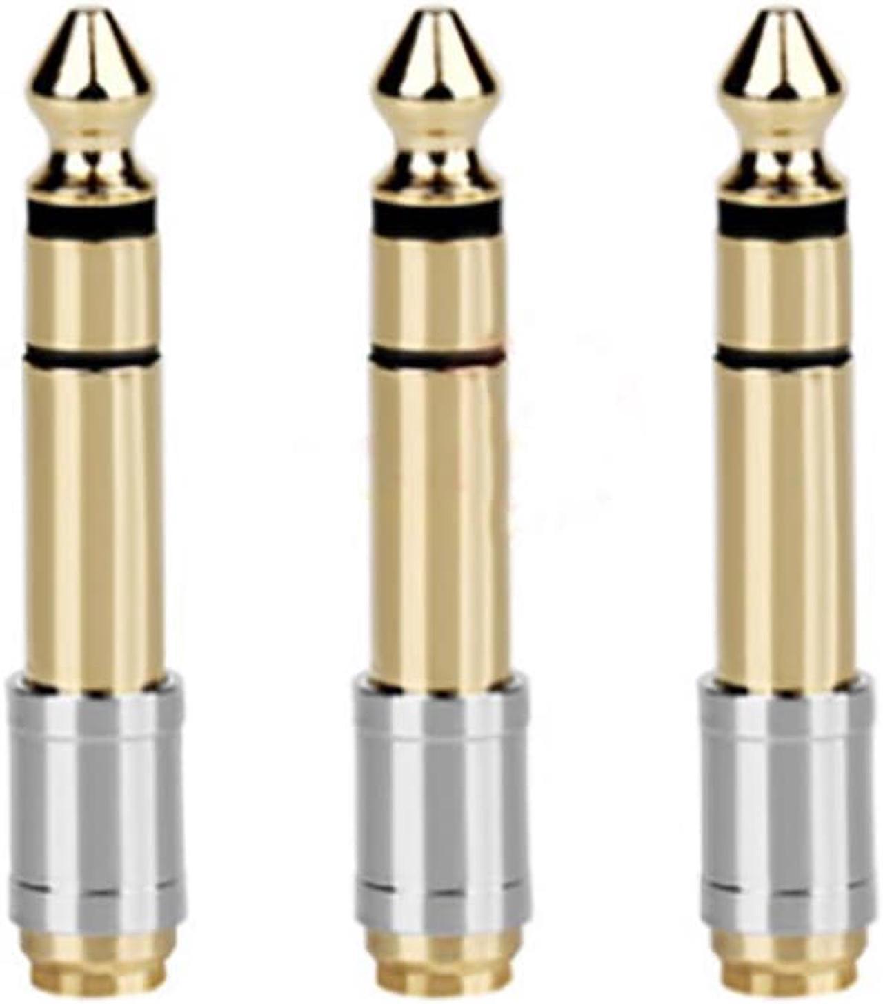 Main image of 6.35mm To 3.5mm Converters 1/4" Male 1/8" Female 6.35 to 3.5 Jack Headphone Audio Adapter Microphone Connector Stereo Plug