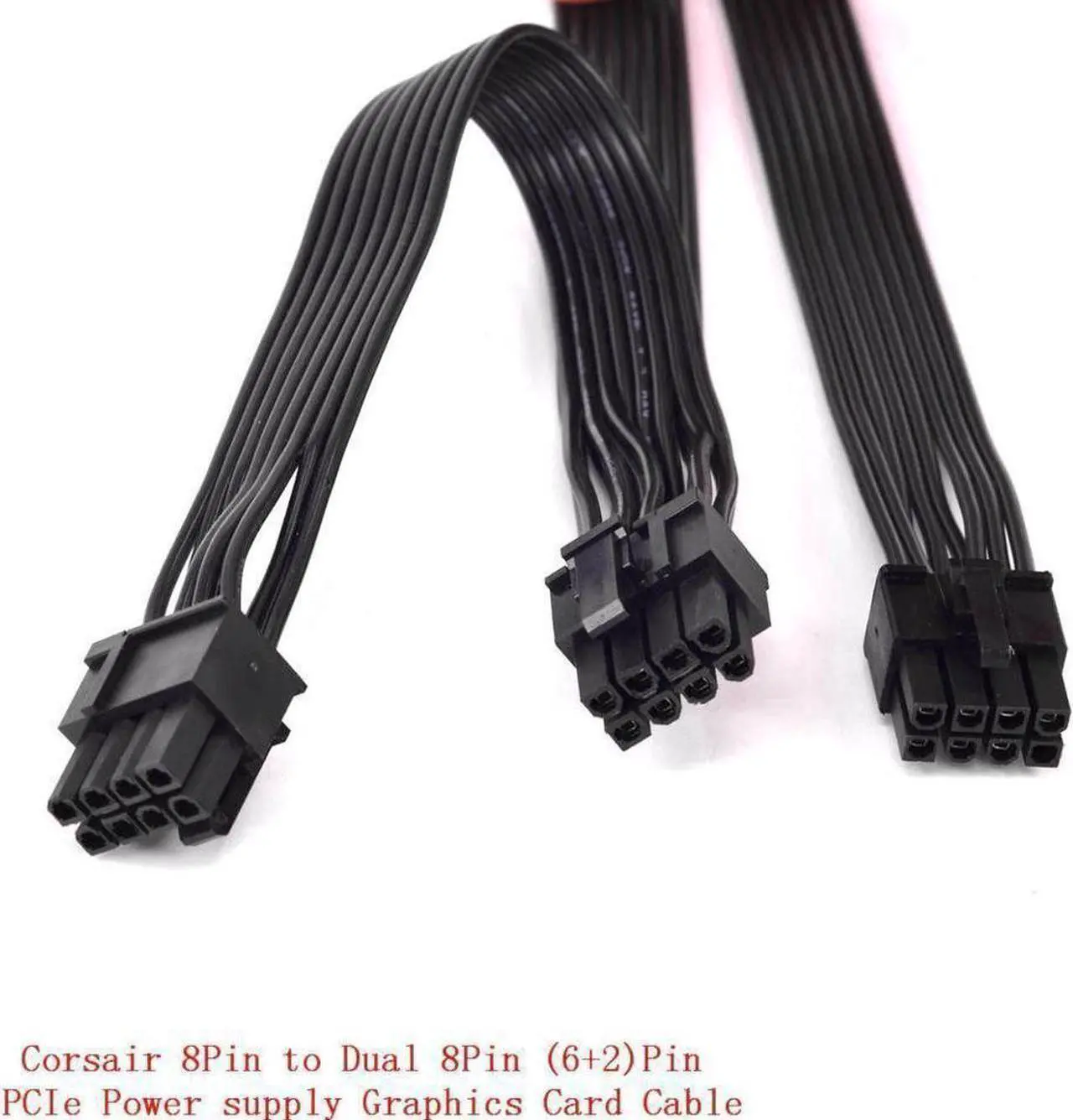 Main image of 8Pin to Dual 8pin 6+2pin PCIe Power supply Cable Graphics Card GPU Cable for CX-M Series CX850M CX750M CX600M CX500M CX430M AXi Series AX1500i AX1200i AX860i AX760i AX Series AX860