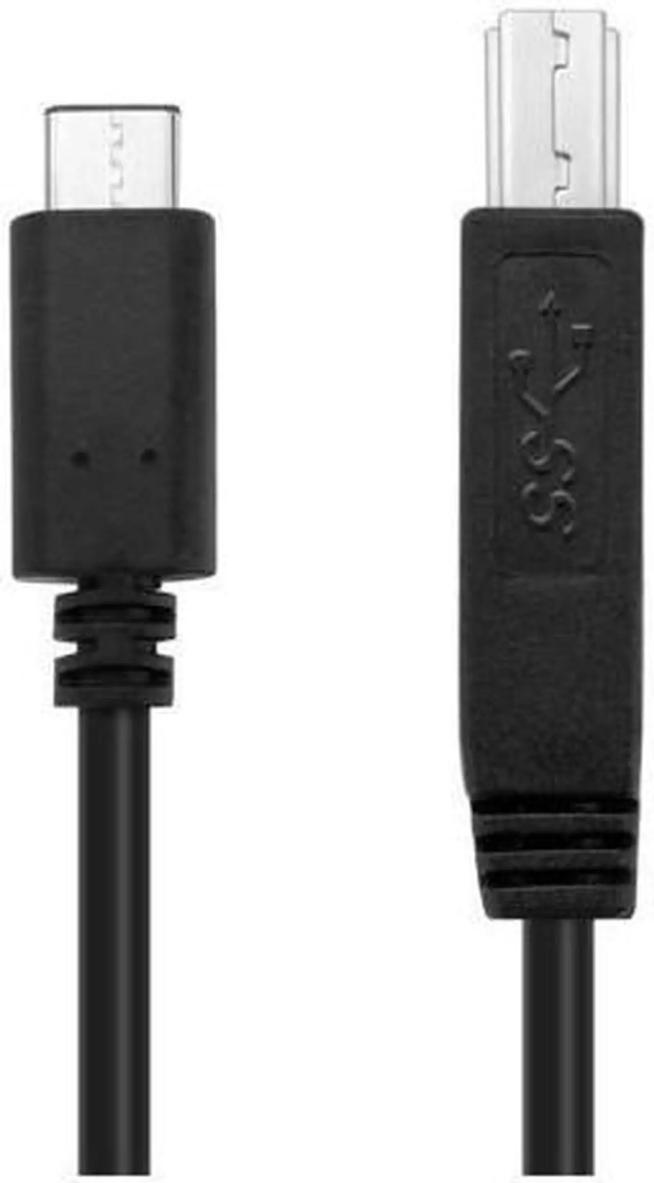 Alt view image 4 of 4 - USB Type C (USB-C) to Type B (USB-B) Cable (3FT) Black - SuperSpeed Standard USB 3.0 Male Port with Reversible Type C Connector Design for Printer Scanner