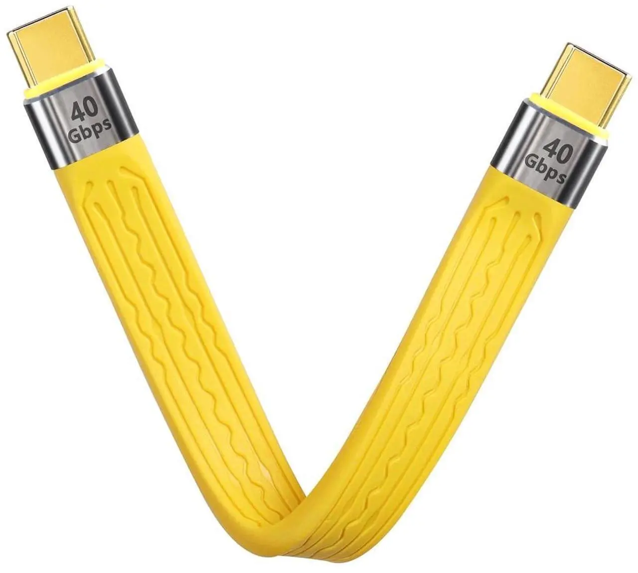 Alt view image 5 of 7 - 40Gbps USB4 Type C Extension Cable 100W PD Fast Charging 8K USB C to USB C Flat Slim FPC Data Cable for Laptop & Phone (Male to Male)