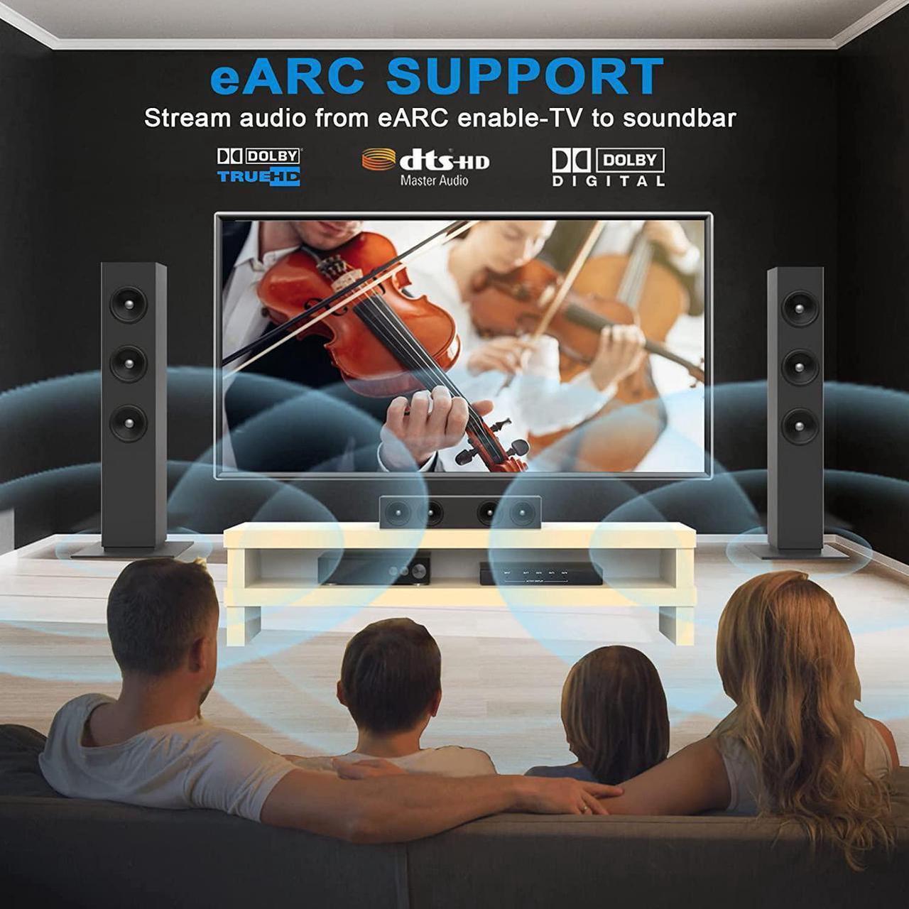 Alt view image 5 of 7 - HDMI Fiber Optic Cable 30 feet 8K Fiber HDMI Cable Supports 8K@60Hz, 4:4:4/4:2:2/4:2:0, HDR, Dolby Vision, HDCP2.2, ARC, 3D, High Speed 48Gbps, Slim and Flexible Long HDMI Fiber Optic Cable