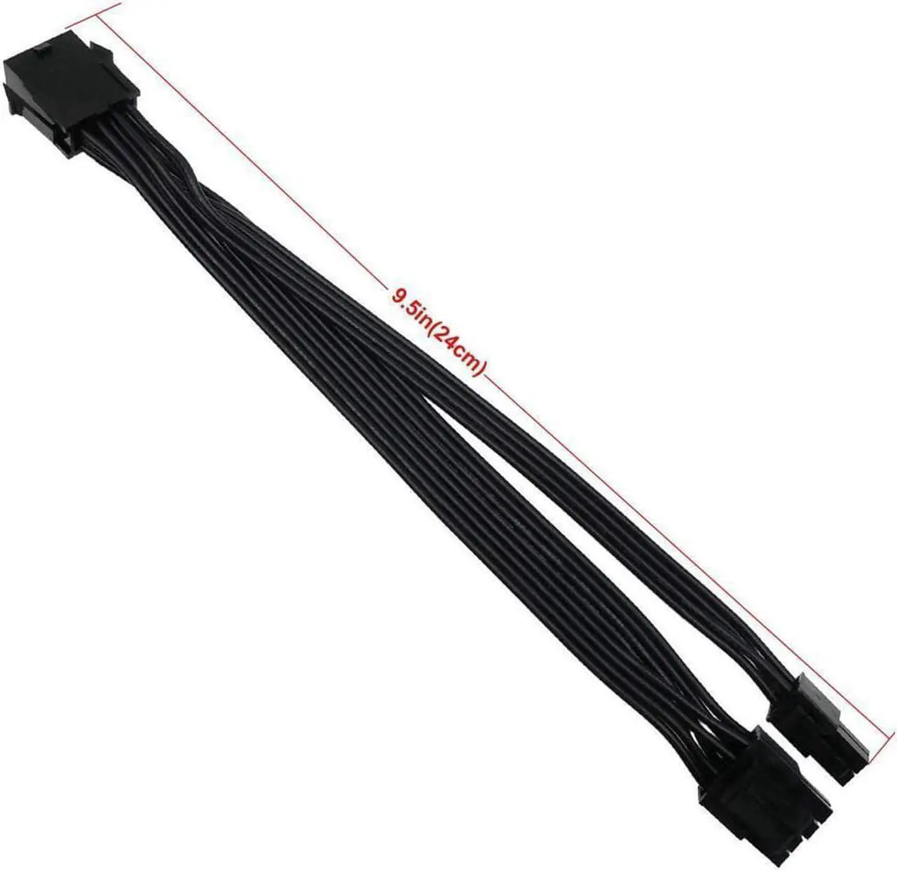 Alt view image 2 of 4 - (2-PCS ) CPU 8 Pin Female to CPU 8 Pin ATX 4 Pin Male Power Supply Converter Adapter Extension Cable for Motherboard 9.5-inch(24cm)