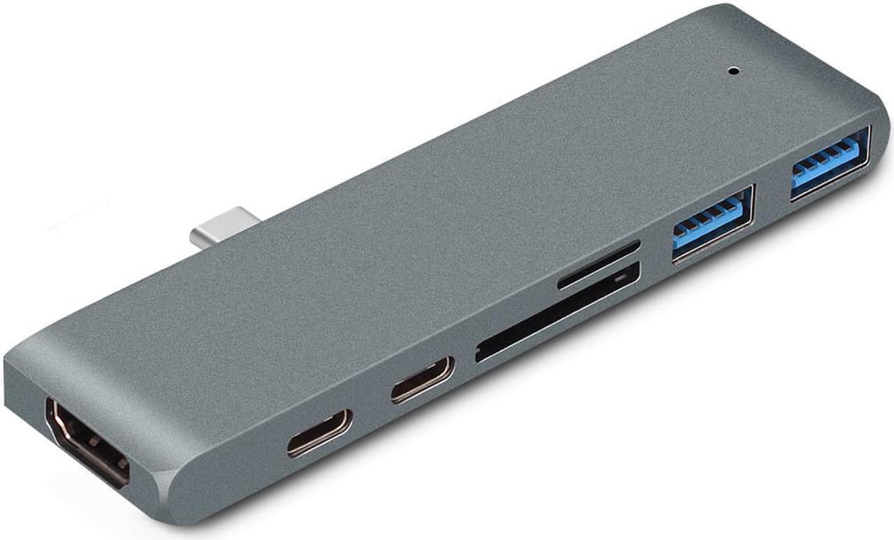 Alt view image 4 of 7 - USB C Hub to HDMI for Samsung S8/S9 Dex Mode Thunderbolt 3 Adapter USB-C Dock with PD SD/TF Card Reader for Macbook Pro 2016 2017-Gary