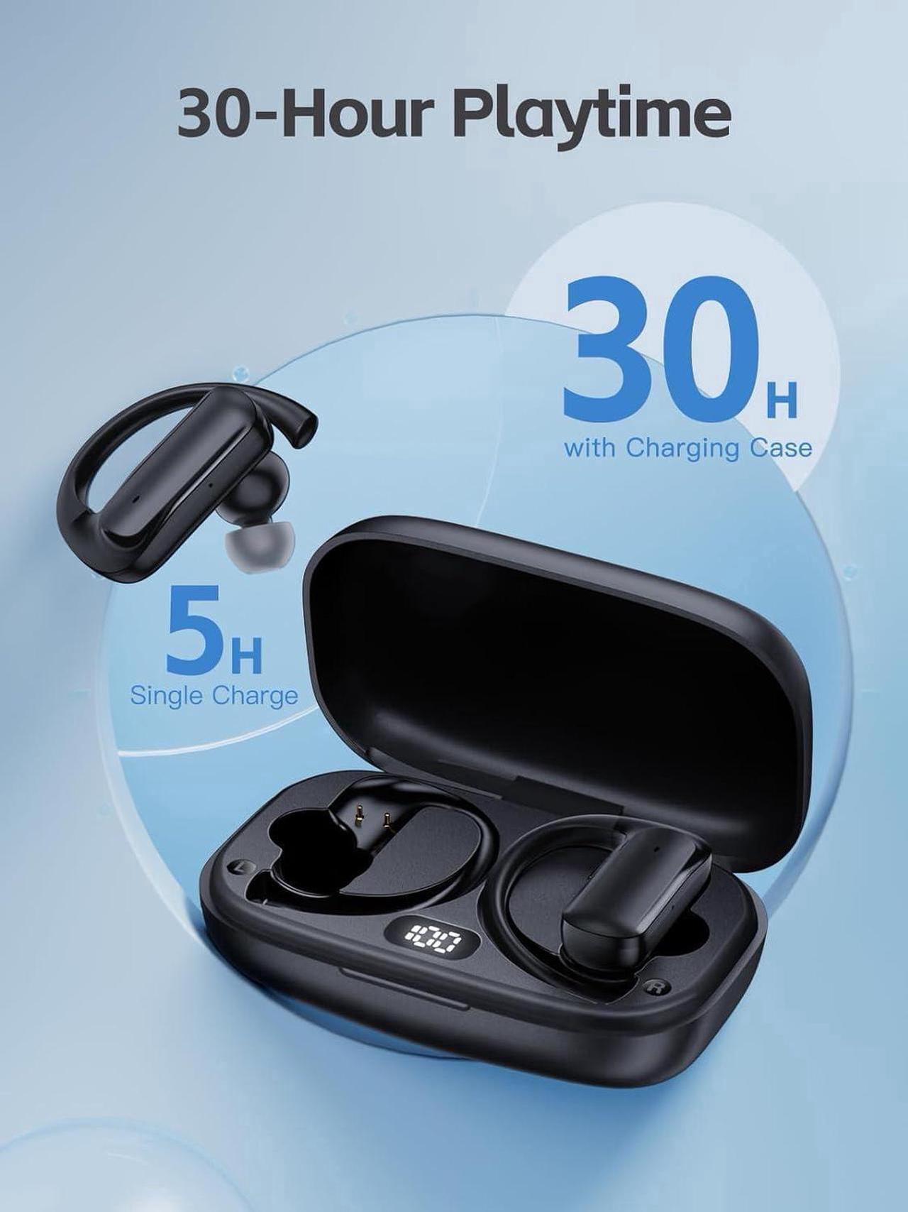 Alt view image 2 of 7 - Aomoproing    Hi-Fi Sound & Crystal-clear Calls: equipped with 10mm speaker drivers and volume-optimized active EQ, ensuring you enjoy high-fidelity sound with deep bass, well-defined mids, and sharp