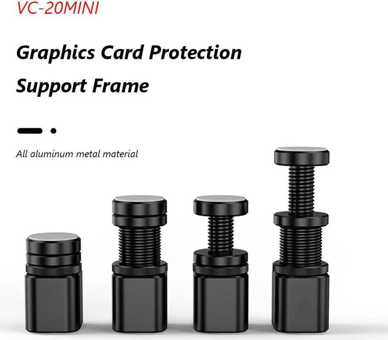Alt view image 5 of 6 - 1pc Holder Bracket Case MINI Screw Bracket Graphics Card Support Frame Graphics Bracket for ITX + MATX for Desktop PC