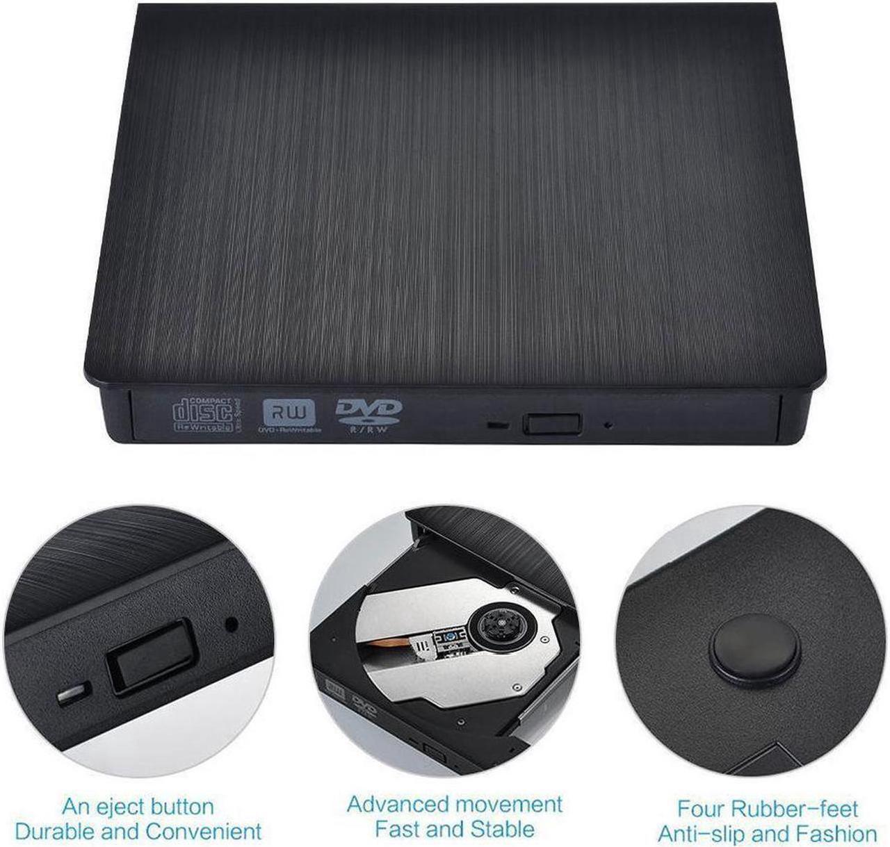 Alt view image 2 of 6 - USB 3.0 External DVD Drive Portable External Optical Drive CD DVD RW ROM Player