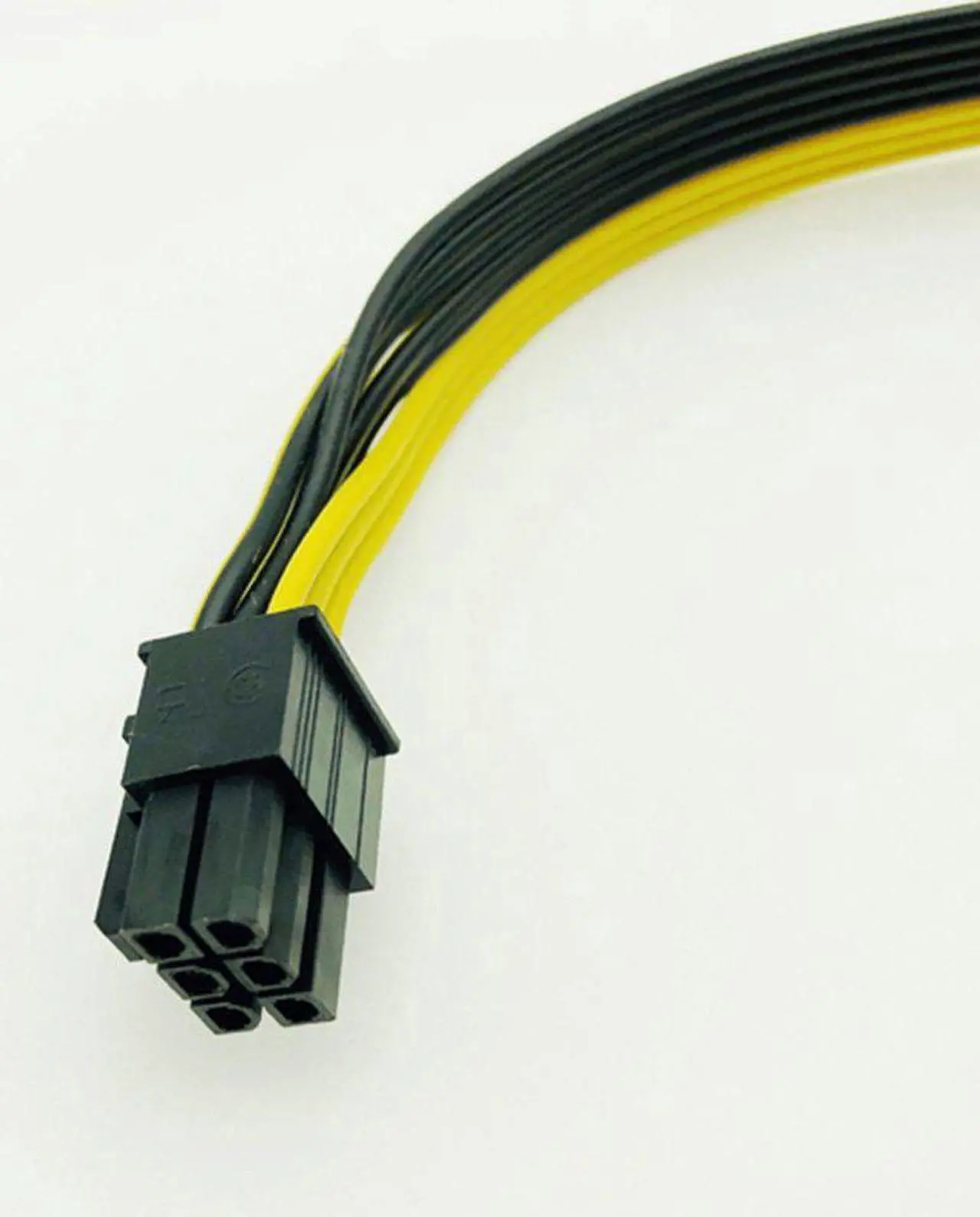 Alt view image 5 of 6 - PCI-e PCI Express 6Pin Male To Dual 8Pin 2 Port Male Adapter GPU Graphics Card PCIe Power Cable 18AWG 60cm + 20cm Wire