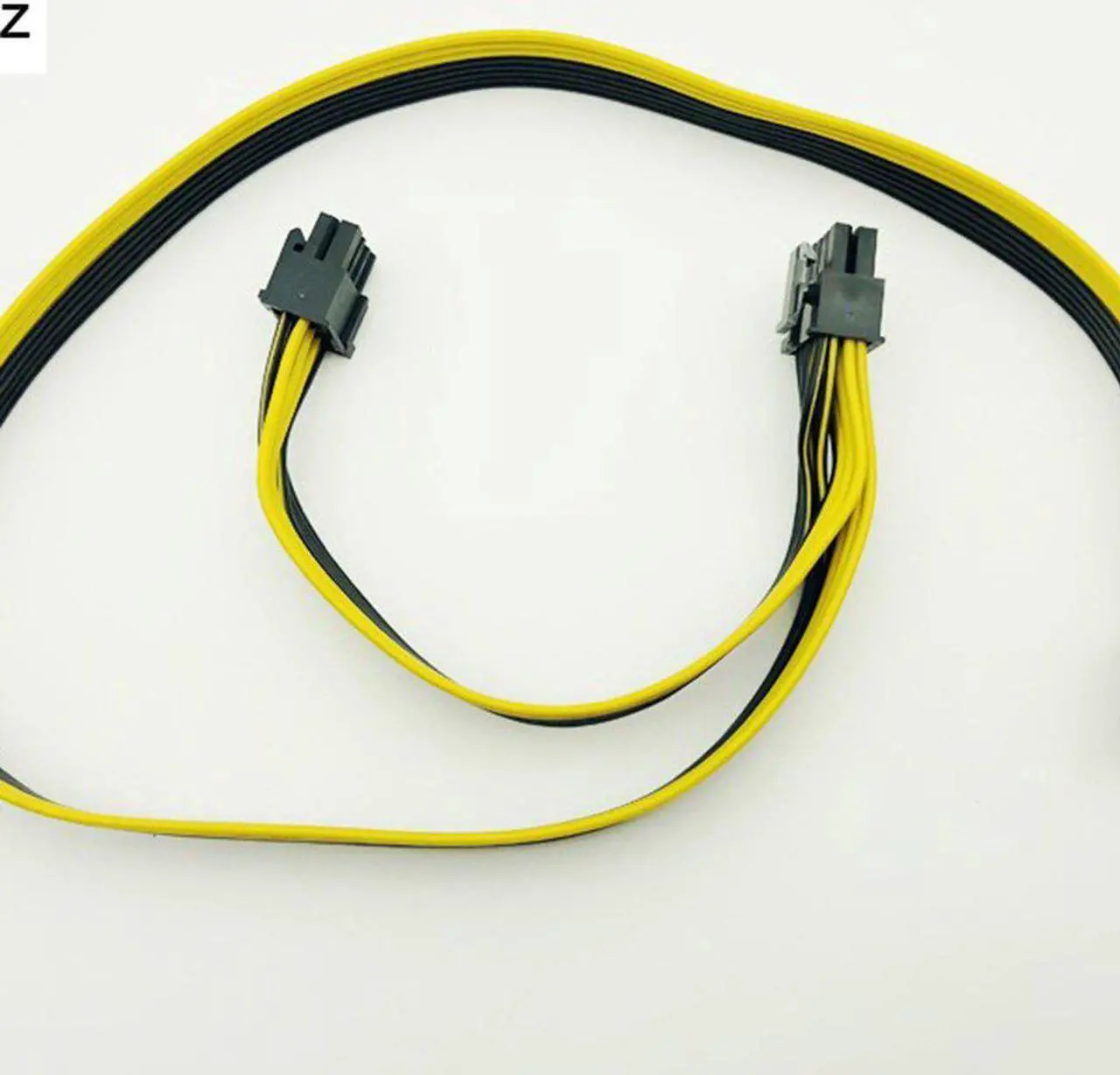 Alt view image 3 of 6 - PCI-e PCI Express 6Pin Male To Dual 8Pin 2 Port Male Adapter GPU Graphics Card PCIe Power Cable 18AWG 60cm + 20cm Wire
