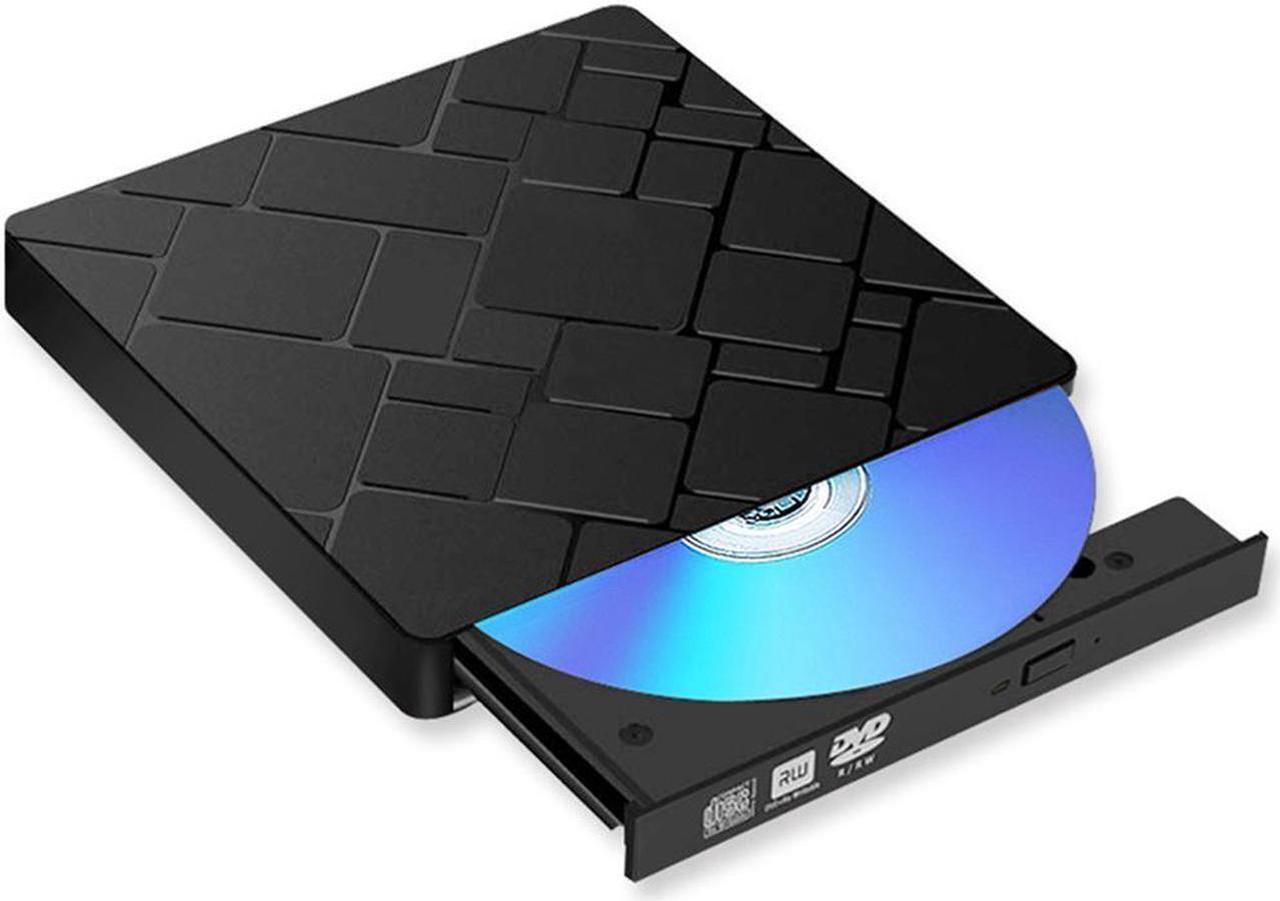 Alt view image 2 of 7 - [New Arrival] External DVD Drive for Laptop, Portable High-Speed USB-C&USB 3.0 CD Burner/DVD Reader Writer for PC Desktops, Compatible with Windows/Mac OSX/Linux