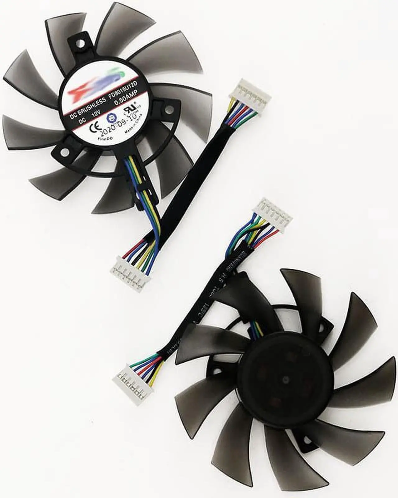 Alt view image 5 of 6 - 6Pin 75MM FD8015U12D RTX 2060 GTX1660 Ti Cooling Fan For ASUS GTX 1660 1660Ti TUF GAMING OC RTX2060 Graphics Card Cooler Fan