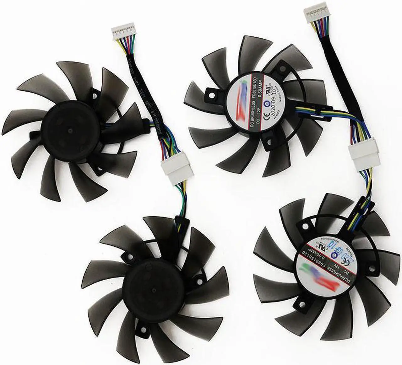 Alt view image 2 of 6 - 6Pin 75MM FD8015U12D RTX 2060 GTX1660 Ti Cooling Fan For ASUS GTX 1660 1660Ti TUF GAMING OC RTX2060 Graphics Card Cooler Fan