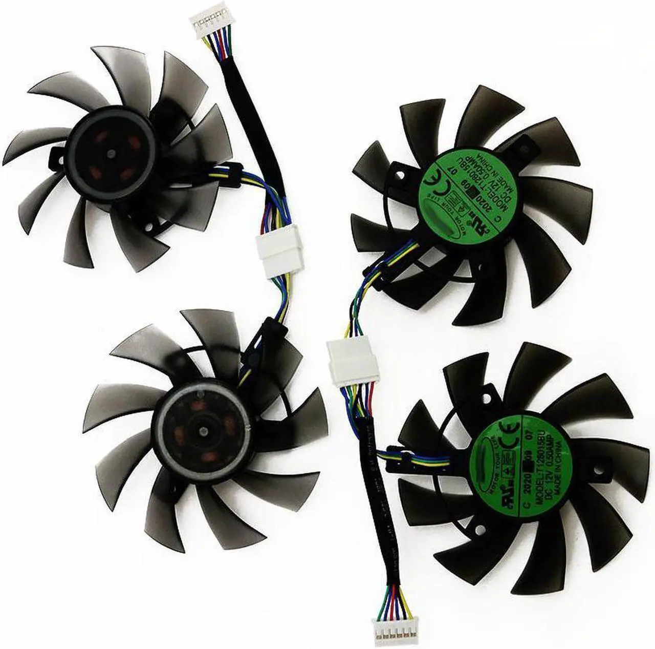 Alt view image 3 of 6 - 6Pin 75MM FD8015U12D RTX 2060 GTX1660 Ti Cooling Fan For ASUS GTX 1660 1660Ti TUF GAMING OC RTX2060 Graphics Card Cooler Fan