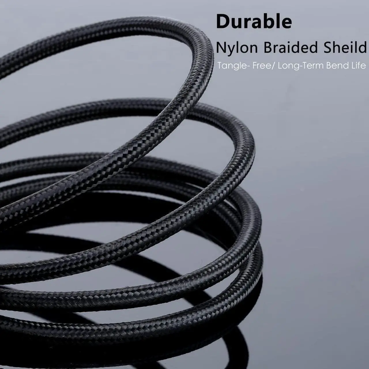 Alt view image 7 of 7 - [2 PACK, 6.6ft] USB Extension Cable, USB 3.0 Extension Cable, USB Type A Male to Female Extender Cord, Nylon Braided Extender Cable with Gold-Plated Connector for USB Flash Drive/Hard Drive/Printer