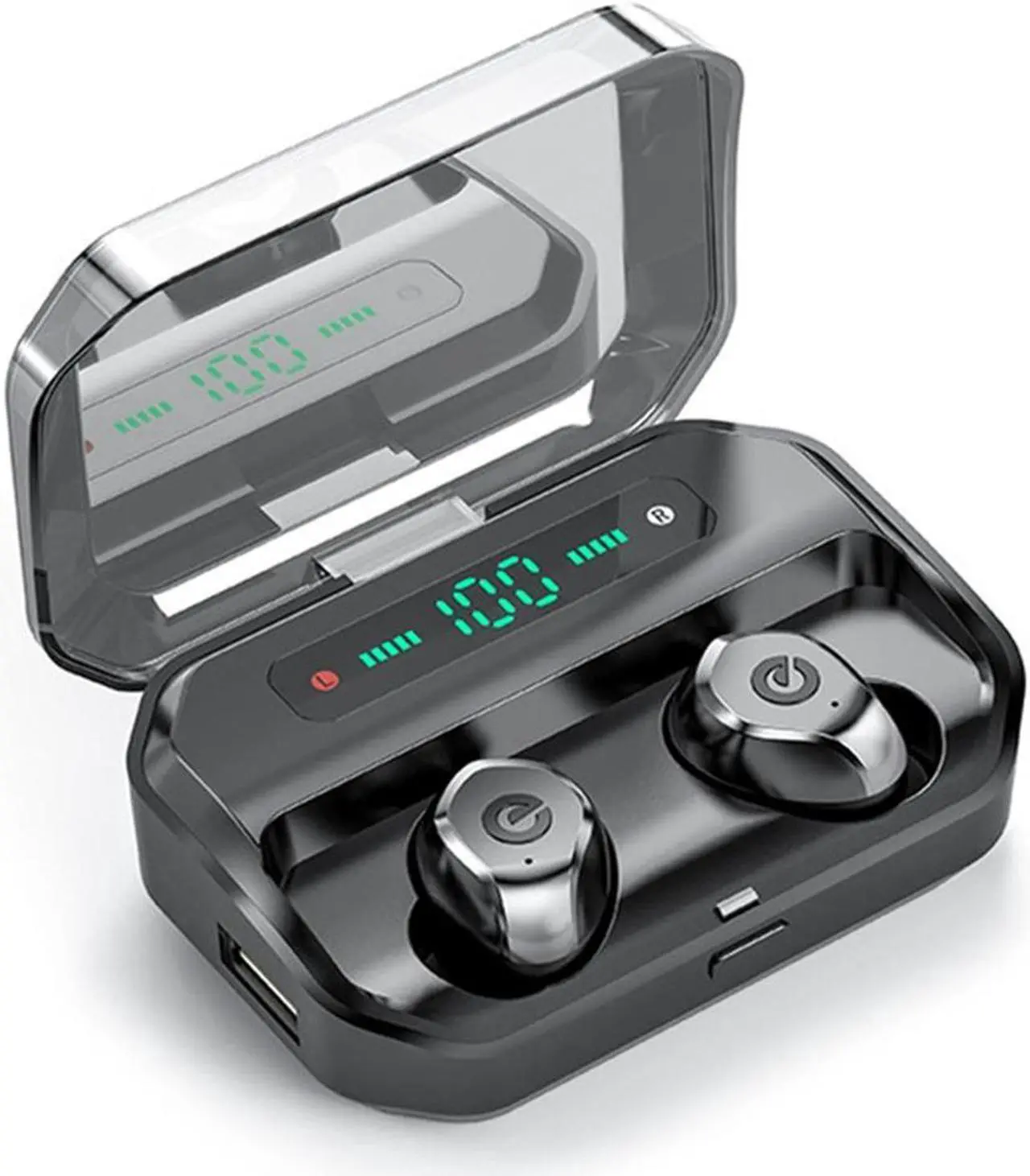 Main image of Ture Wireless Earbuds, Bluetooth 5.0 Headphones, TWS Earphones, Wireless in-Ear Earbuds IPX7 Waterproof Wireless Eardphones with Charging Case,Led Digital Display (Built-in Mic, 3D Stereo)