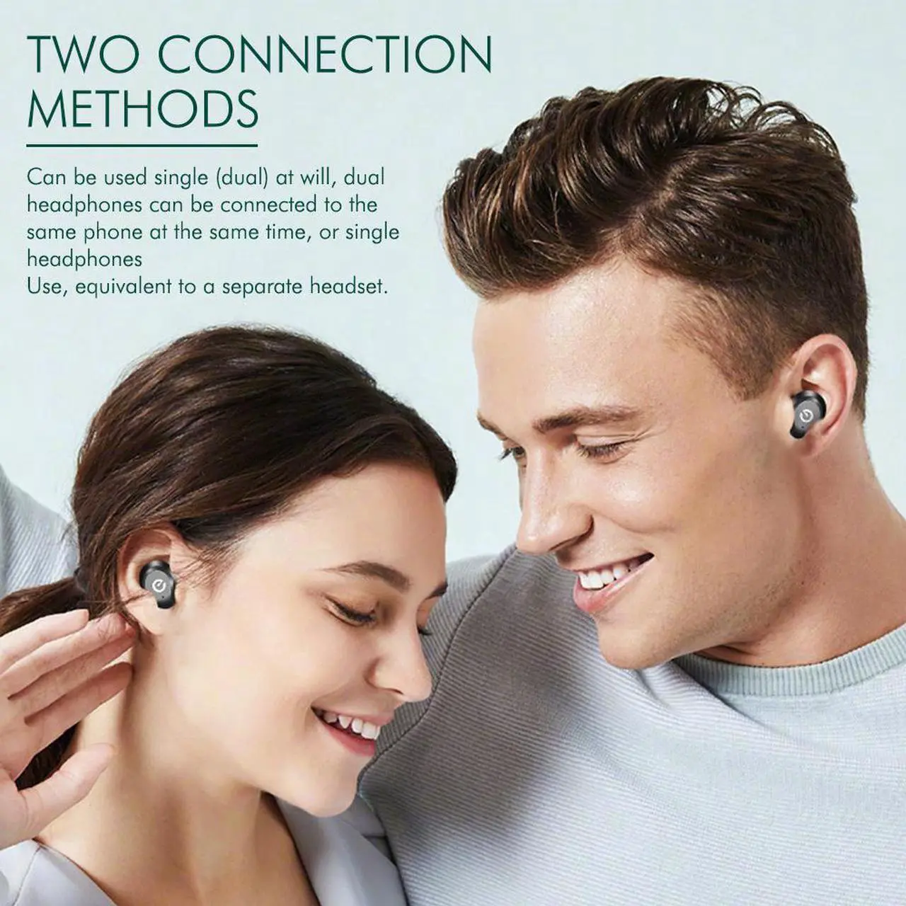 Alt view image 7 of 7 - Ture Wireless Earbuds, Bluetooth 5.0 Headphones, TWS Earphones, Wireless in-Ear Earbuds IPX7 Waterproof Wireless Eardphones with Charging Case,Led Digital Display (Built-in Mic, 3D Stereo)