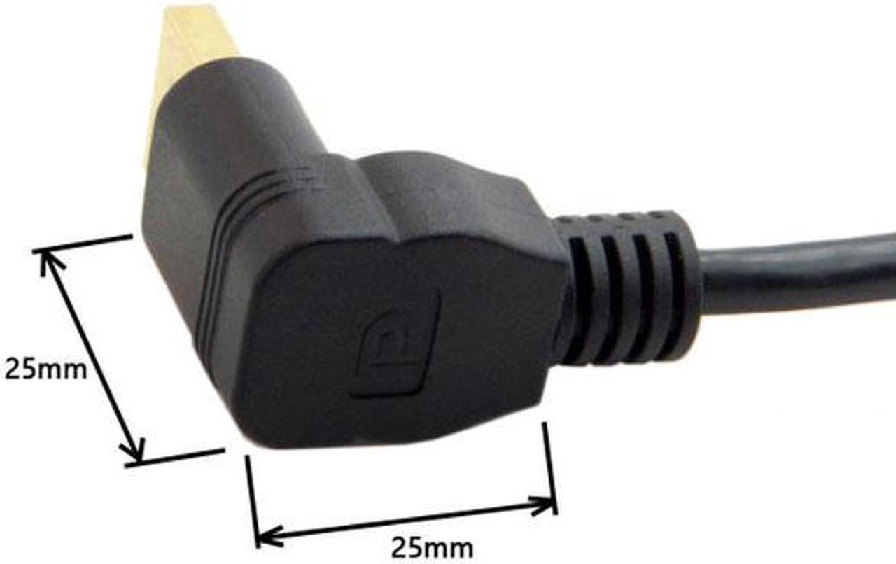 Alt view image 3 of 7 - Aomoproing  Down Angled DP DisplayPort 90 Degree to Mini DP DisplayPort Female Cable for Displays Monitors