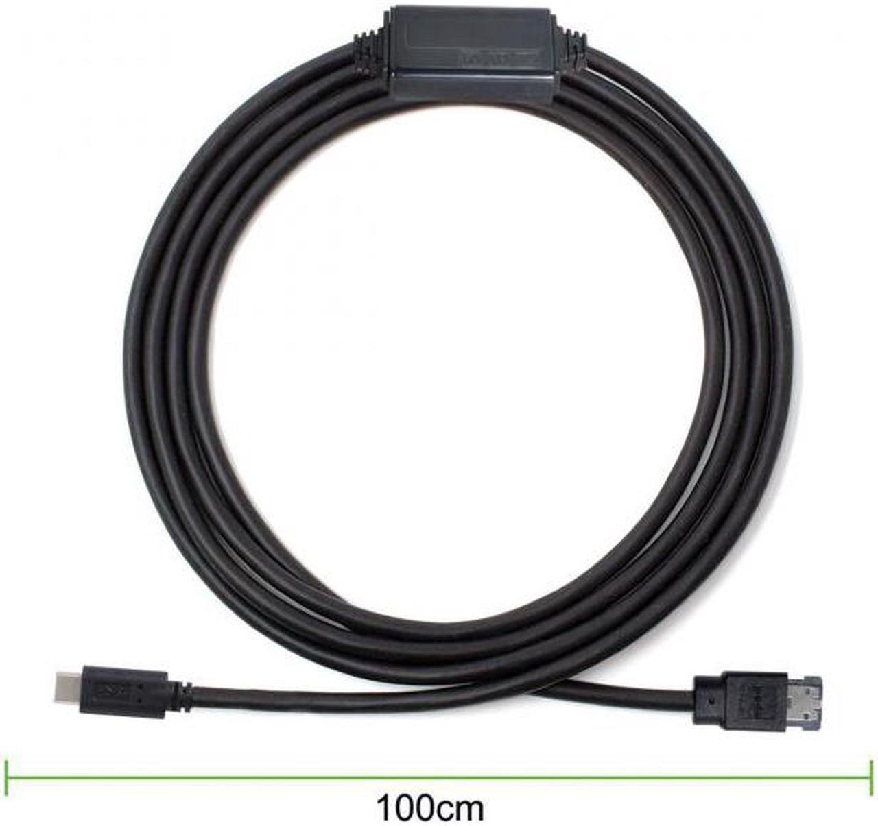 Alt view image 3 of 6 - Aomoproing USB-C Type-C to Power Over eSATA DC5V Adapter USB3.0 to HDD/SSD/ODD eSATAp Converter