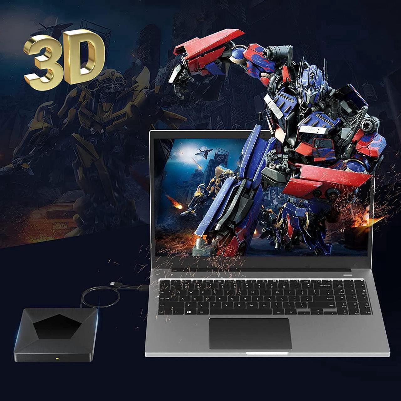 Alt view image 7 of 7 - External Bluray CD DVD Drive, Ultra Slim USB 3.0 and Type-C Portable Portable Slim CD DVD +/-RW Drive Player Burner, Blu-ray CD DVD Burner 3D Optical Blu-ray CD DVD Drive for Windows XP/7/8/10, MacOS