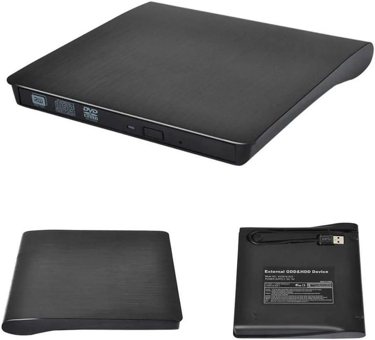 Alt view image 3 of 7 - USB 3.0 Slim External DVD RW CD Writer Drive Burner Reader Player Optical Drives For Laptop PC DVD burner dvd portatil