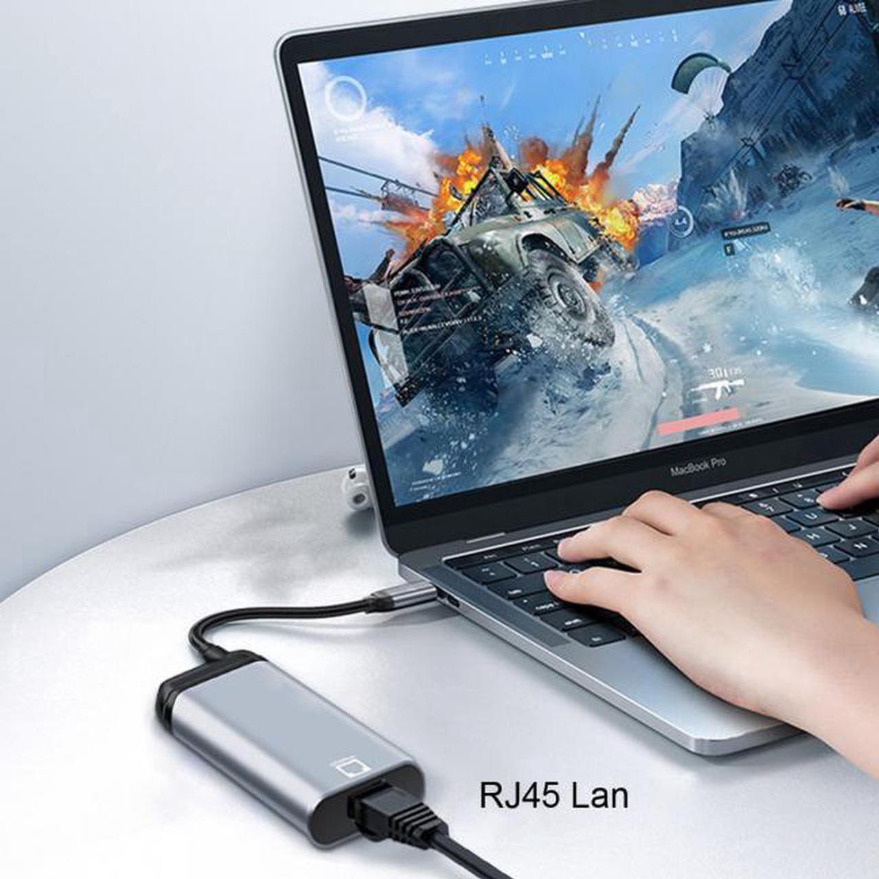 Alt view image 6 of 6 - Aomoproing USB-C Type-C USB3.1 to 1000Mbps Gigabit Ethernet Network LAN Cable Adapter for Laptop