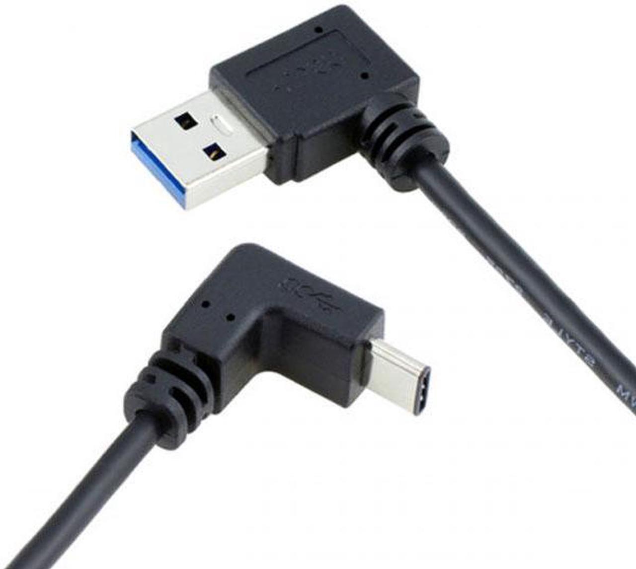 Alt view image 4 of 5 - Aomoproing USB 3.1 USB-C Up & Down Angled to 90 Degree Left Angled A Male Data Cable for Macbook & Tablet & Phone