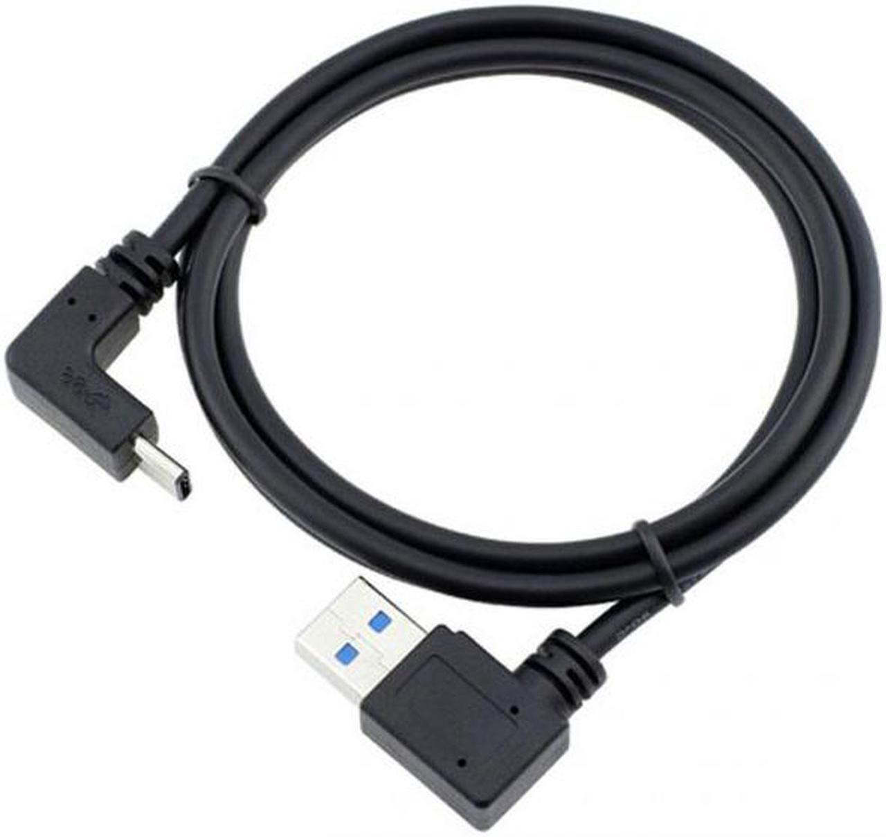 Alt view image 3 of 5 - Aomoproing USB 3.1 USB-C Up & Down Angled to 90 Degree Left Angled A Male Data Cable for Macbook & Tablet & Phone
