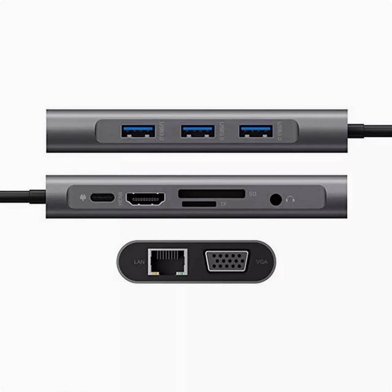 Alt view image 3 of 5 - Type-C 10-in-1 HUB Dock 10 in 1 Laptop Dock hub USB