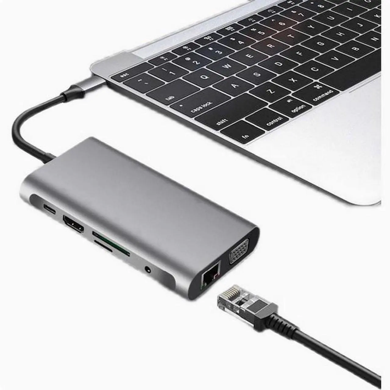 Alt view image 5 of 5 - Type-C 10-in-1 HUB Dock 10 in 1 Laptop Dock hub USB