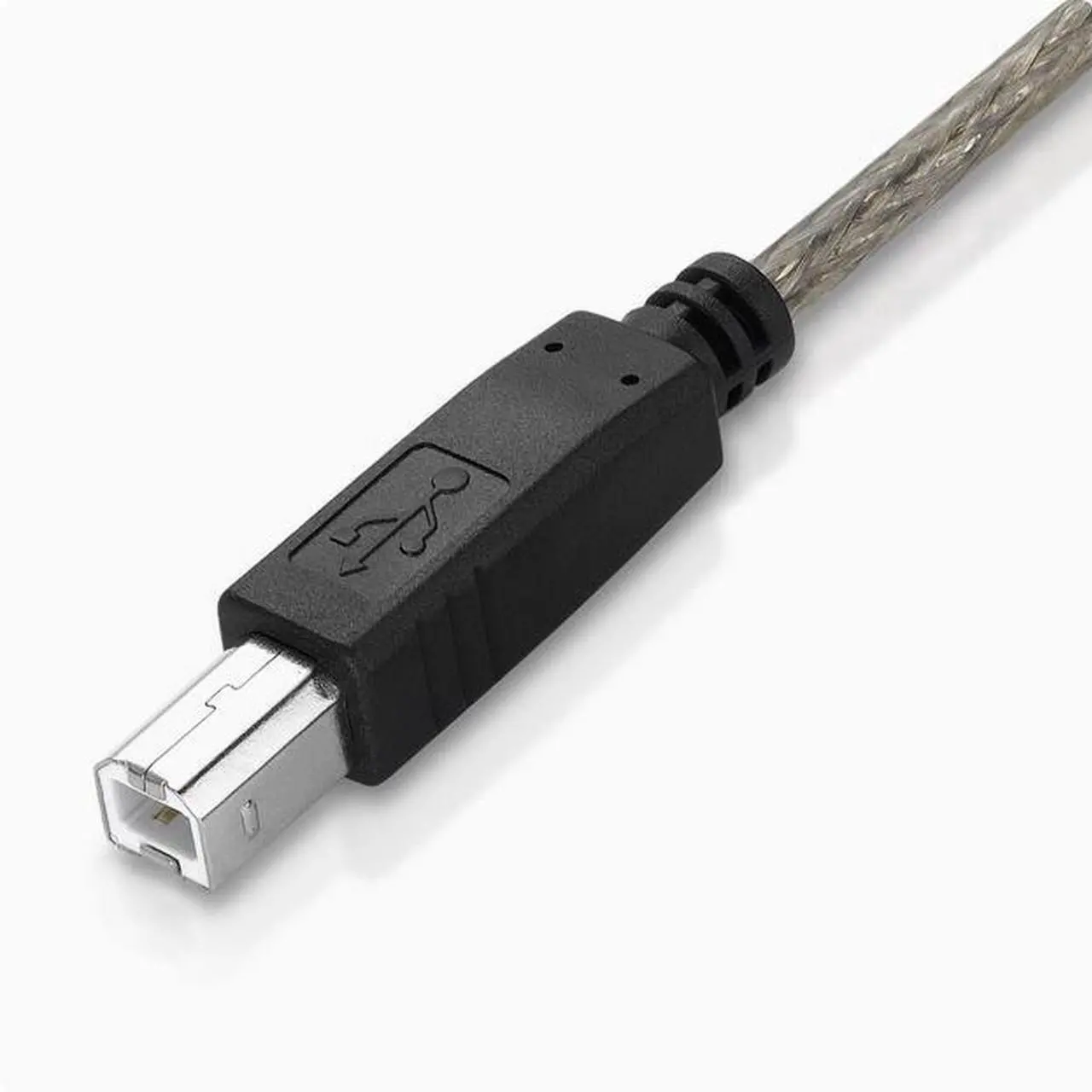 Alt view image 2 of 5 - USB2.0 print cable High-grade transparent brown standard 2428 copper USB print cable printer data cable pure copper 1.5m