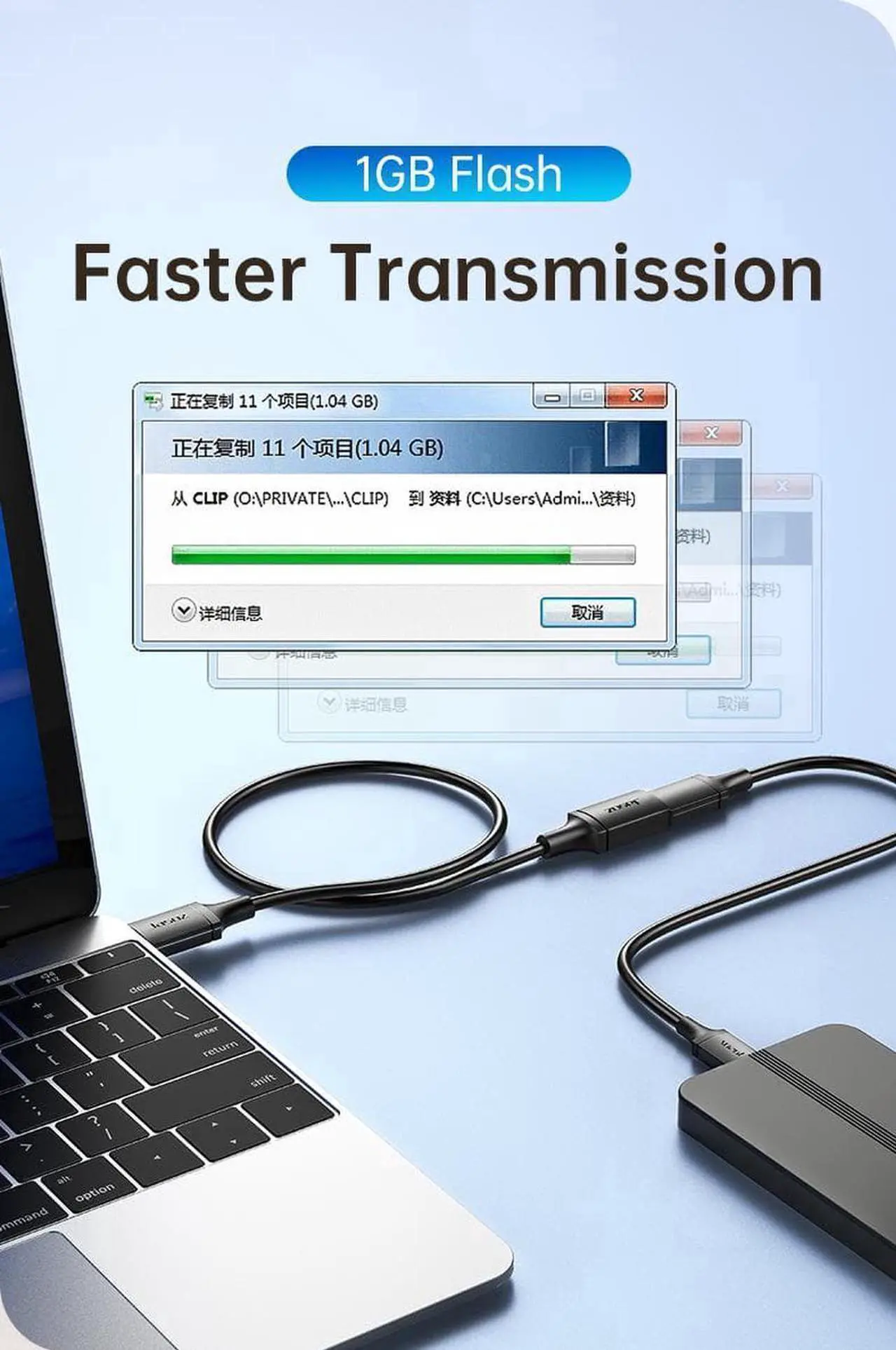 Alt view image 4 of 7 - USB3.0 2.0 Extension Cable, (2 Pack 10FT) USB 3.0 Extension Cable Male to Female, USB Extender Up to 5Gbps Transfer Rate Fast Data Transfer Compatible USB Keyboard,Mouse,Flash Drive,Hard Drive