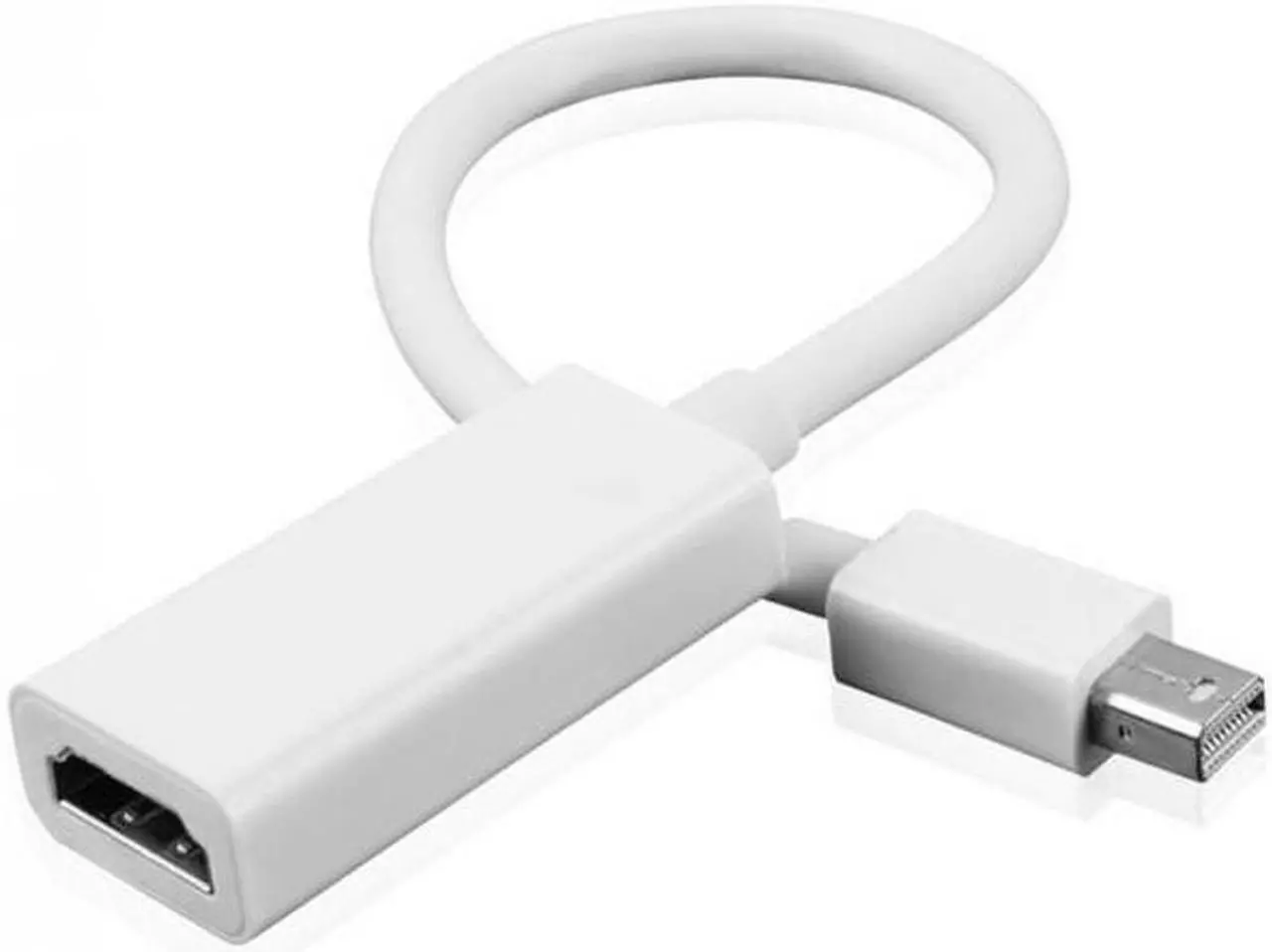Alt view image 6 of 7 - Aomoproing  Mini DisplayPort DP to HDMI Female 1.3 Adapter Support Audio White Color 20cm For Mac