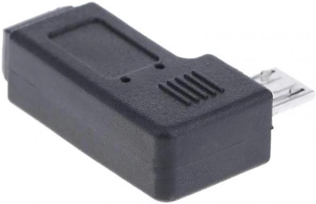 Alt view image 2 of 7 - Aomoproing  90 Degree Left Angled MINI USB Female to Micro USB Male Data Sync Power Adapter