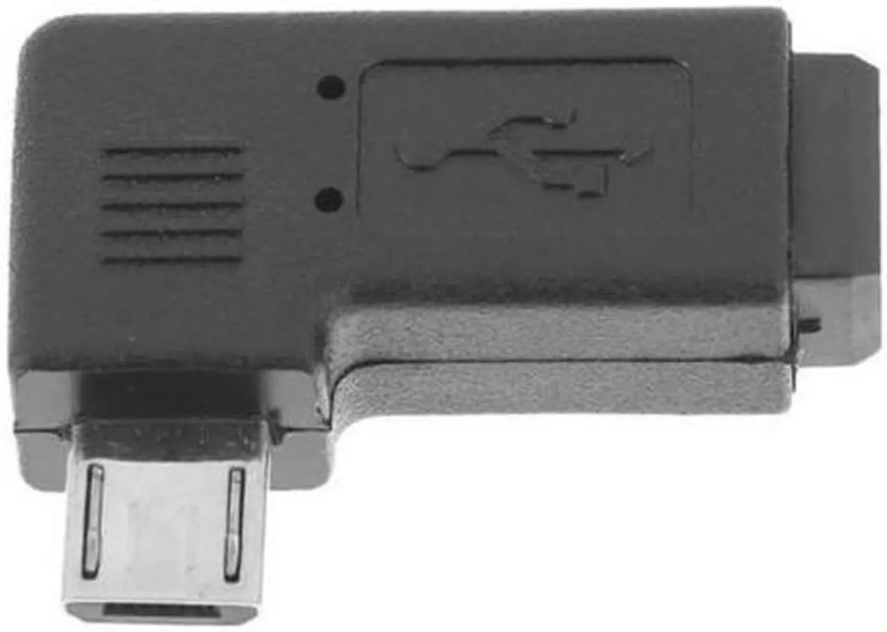 Alt view image 7 of 7 - Aomoproing  90 Degree Left Angled MINI USB Female to Micro USB Male Data Sync Power Adapter