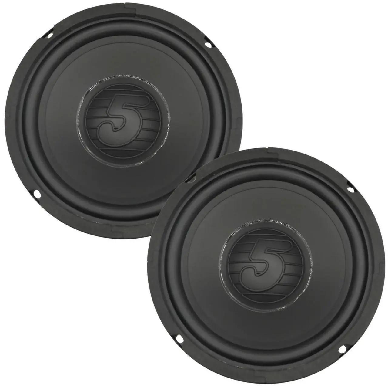 Main image of 5 Core 6.5 Inch Woofer 100W Car Audio Subwoofer Pair 4 Ohm Impedance Replacement Deep Bass Sub w 20 Oz Y30 Magnet Poly Cone Rubber Surround for Vehicle Sound System - WF 6.5 100 PP 4OHM 2PCS