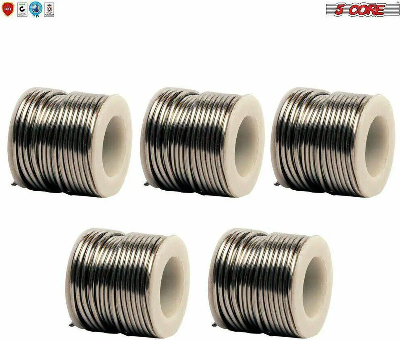 Main image of 5 Core Solder Wire Rosin Core Flux Soldering Wire 63/37 63% Tin (Sn)37% Lead (Pb) 1 pc 50 gms
