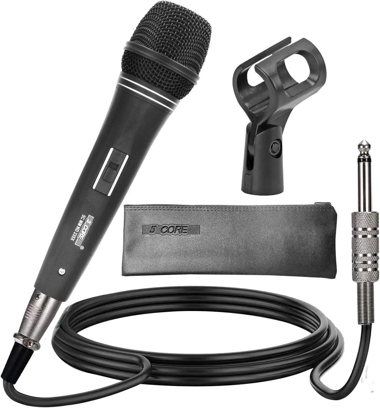 Main image of 5 Core Mic Karaoke Dynamic Handheld XLR Microphone for Professional Vocal Recording Live Stage Singing Music Neodymium 1/4 Corded Wired Micrófono - ND 235X