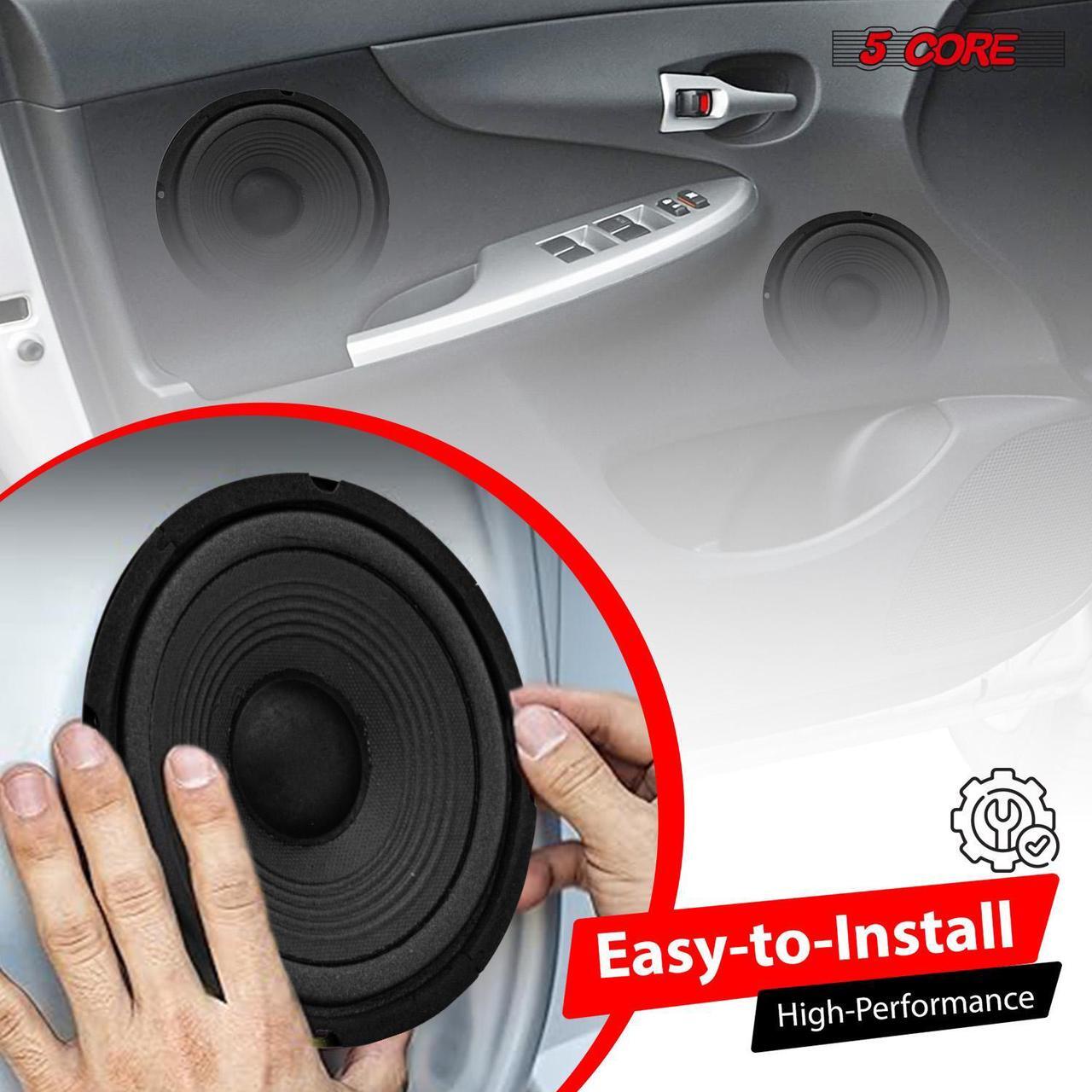 Alt view image 5 of 15 - 5 Core 6.5 Inch Subwoofer Pair 300W Peak 4OHM Car Audio Replacement Speaker Sub Woofer High Sensitivity Powerful Bass Bocinas para Carro - WF 672 2 PCS