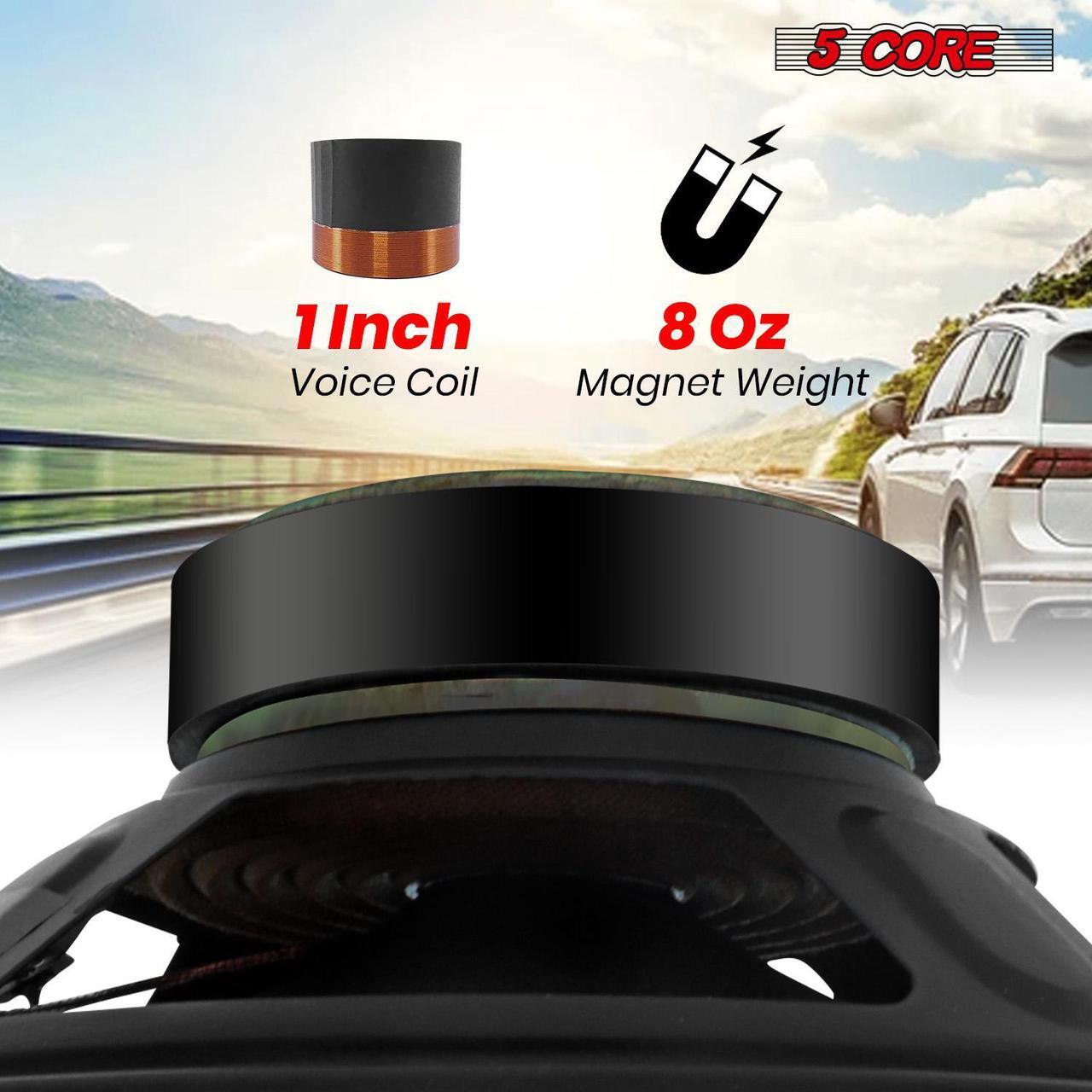 Alt view image 4 of 15 - 5 Core 6.5 Inch Subwoofer Pair 300W Peak 4OHM Car Audio Replacement Speaker Sub Woofer High Sensitivity Powerful Bass Bocinas para Carro - WF 672 2 PCS