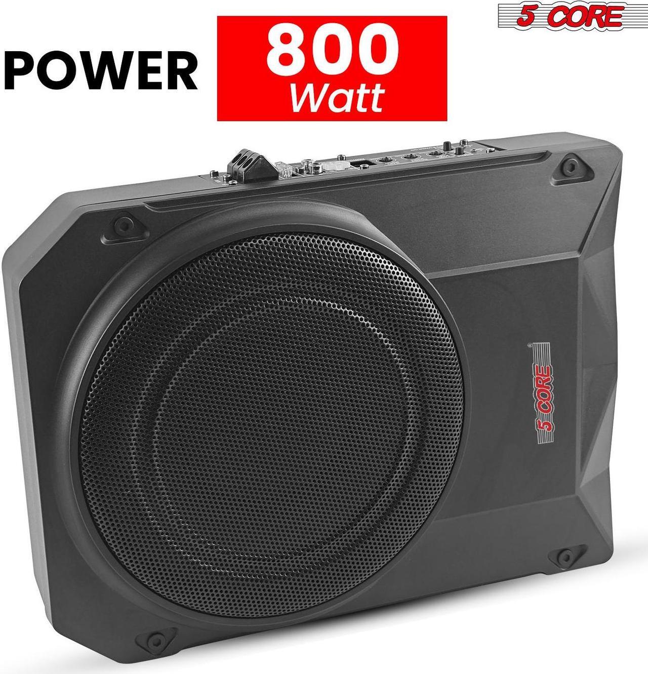 Alt view image 2 of 7 - 5 Core Inc. 10 inch Slim Under Seat Car Audio Subwoofer 800W Active Powered Under-Seat Built in Amplifier Truck Sub Woofer in Enclosure Box + Wiring Kit & Remote Control BTUBE UNDR ST 150