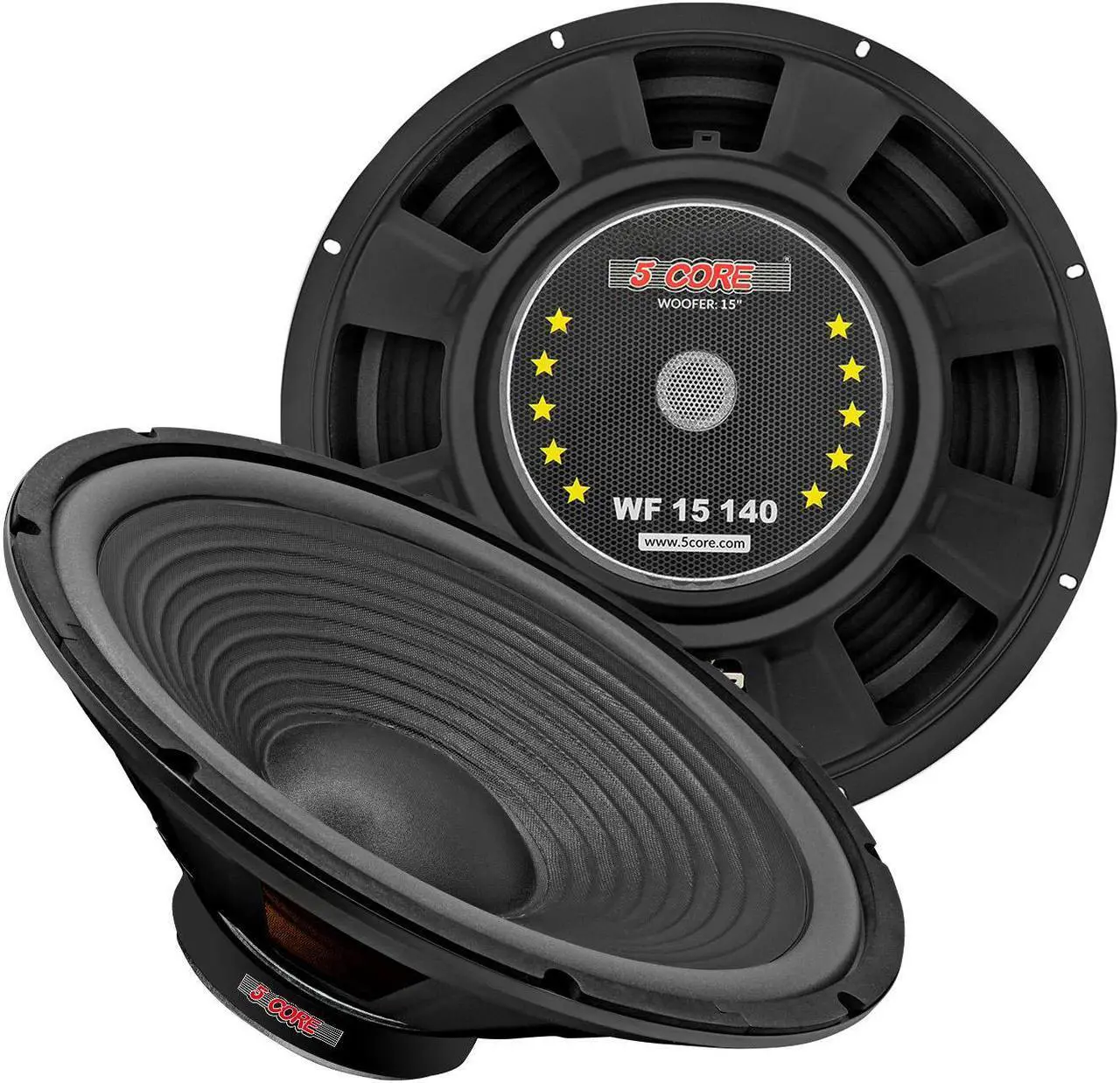 Main image of 5 Core Subwoofer Speaker 15 Inch Car Sub Woofer 450W Max High Power Pro Audio 4 Ohm 40 Oz Y30 Magnet Big Replacement Bass Subs Para Carro - WF 15 140 4OHM