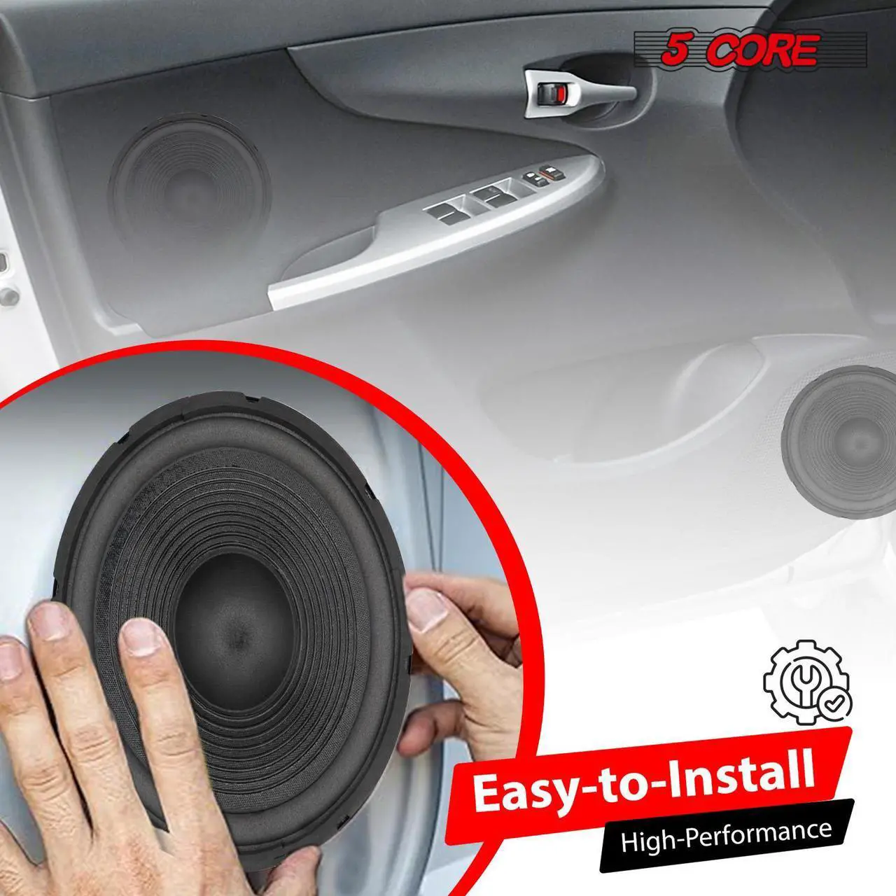 Alt view image 6 of 7 - 5 Core Subwoofer Speaker 15 Inch Car Sub Woofer 450W Max High Power Pro Audio 4 Ohm 40 Oz Y30 Magnet Big Replacement Bass Subs Para Carro - WF 15 140 4OHM