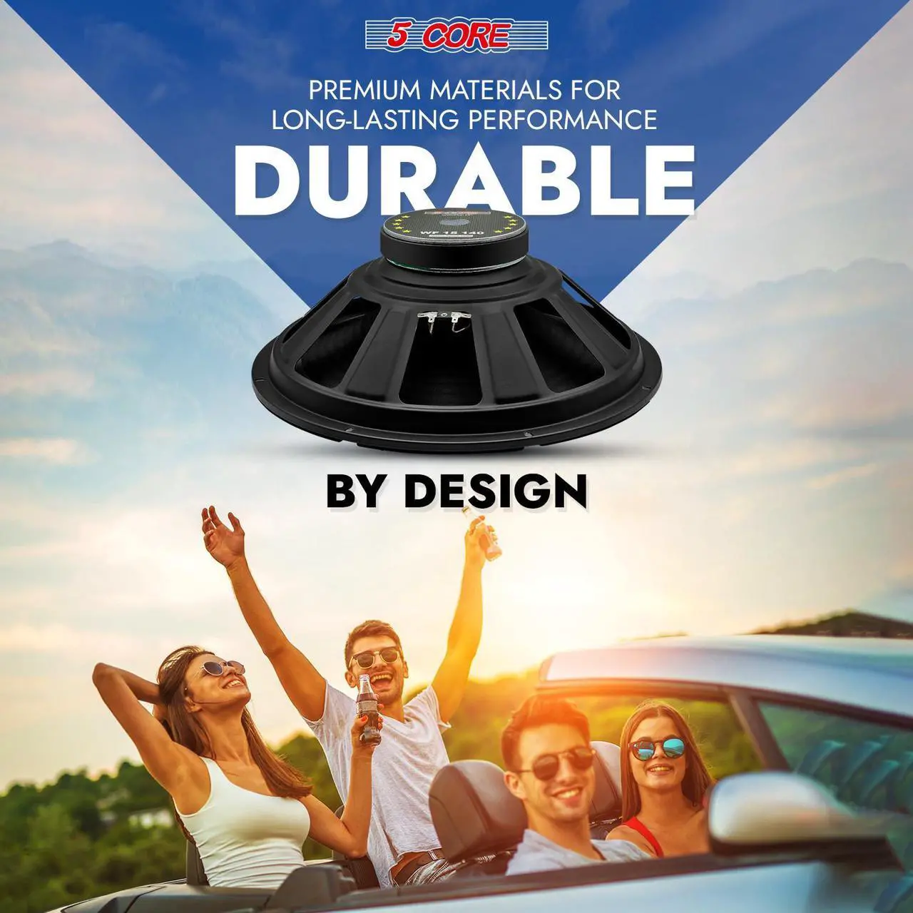 Alt view image 7 of 7 - 5 Core Subwoofer Speaker 15 Inch Car Sub Woofer 450W Max High Power Pro Audio 4 Ohm 40 Oz Y30 Magnet Big Replacement Bass Subs Para Carro - WF 15 140 4OHM