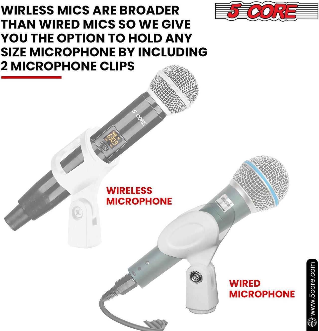 Alt view image 5 of 7 - 5 Core Desktop Mic Stand Round Base Universal Desk Microphone Holder Table Top Stands
