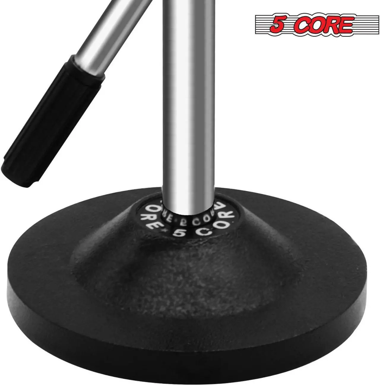 Alt view image 5 of 8 - 5 Core Desk Microphone Stand  Height & Angle Adjustable Desktop Table Mic Stand w Round Metal Base