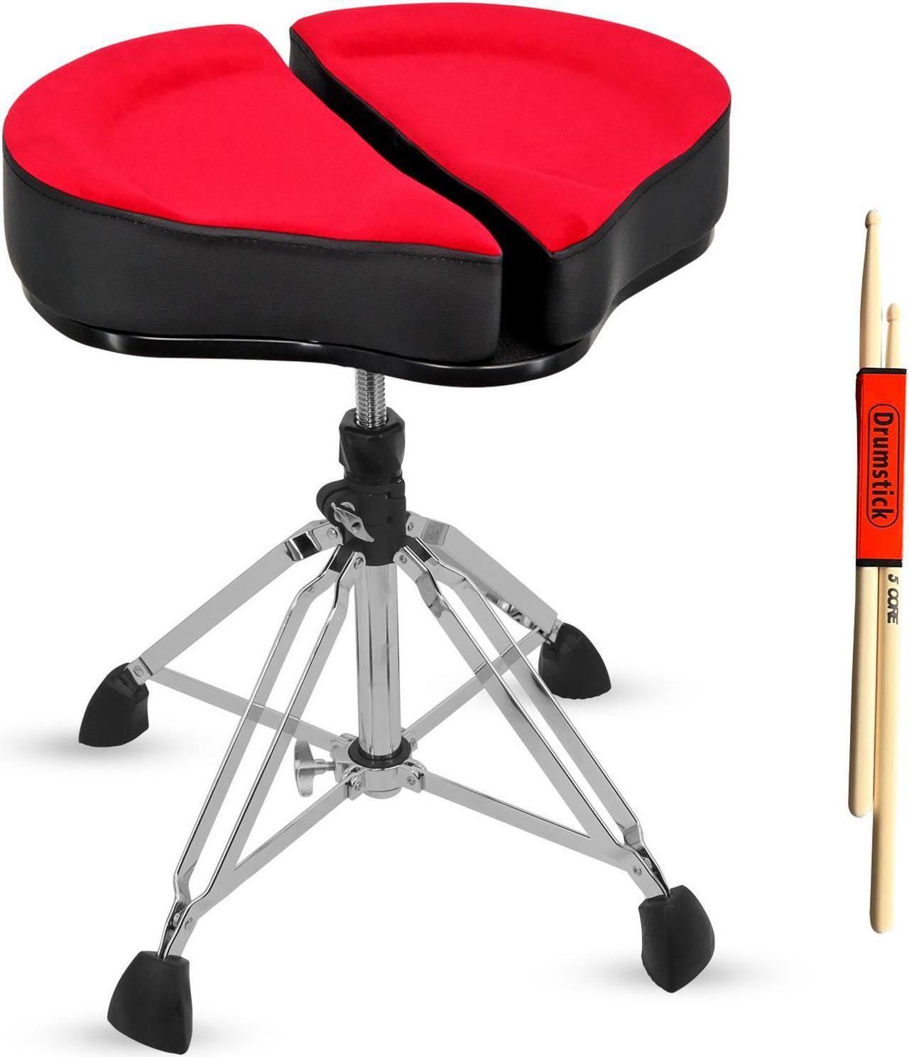 Main image of 5 Core Drum Throne Sponge Padded Guitar Stool Drummer Seat for Adults & Kids