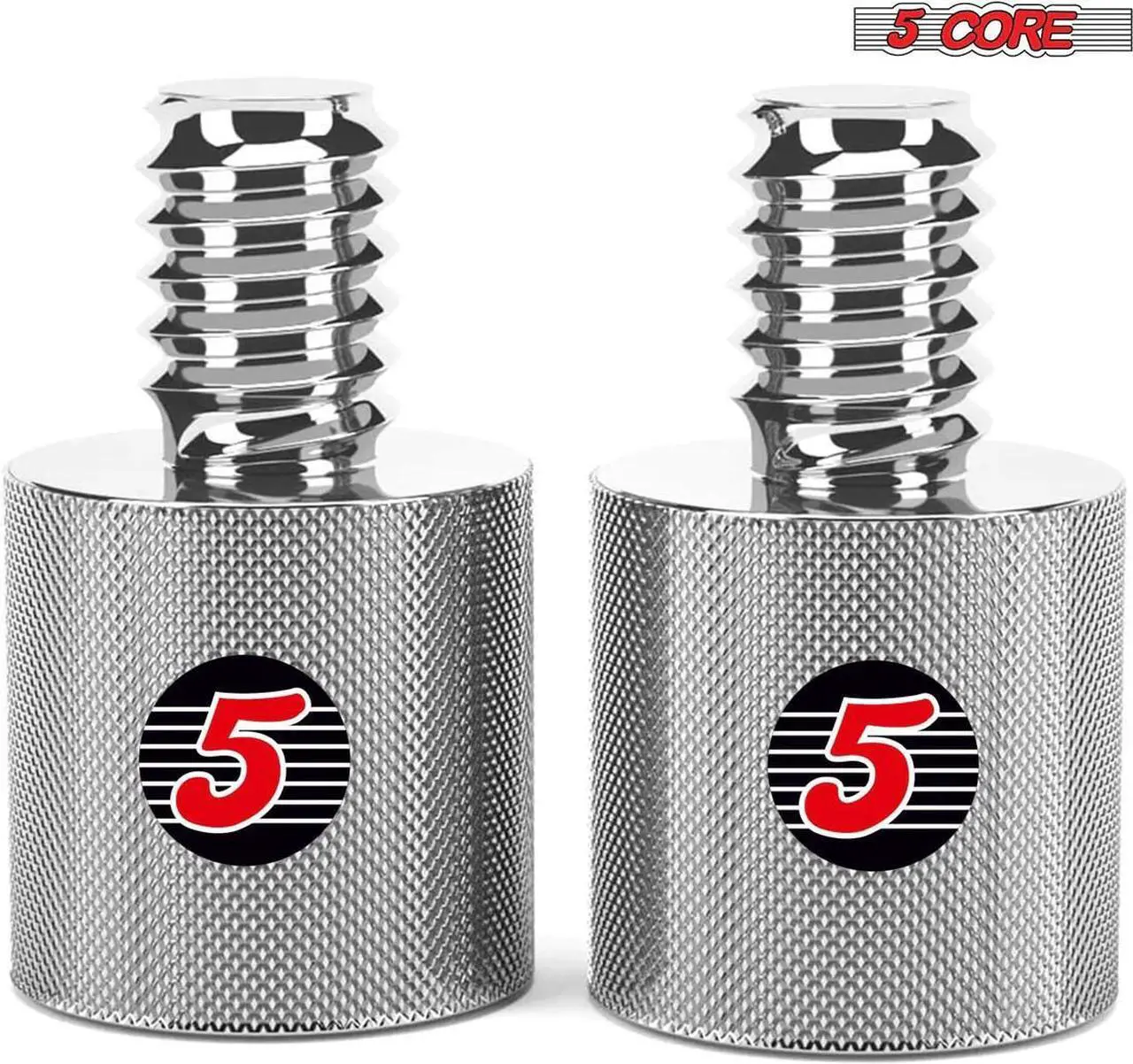 Alt view image 2 of 7 - 5 Core Mic Stand Adapter 12 Pieces 5/8 Female to 1/4 Inch Male Screw Thread Conversion Connector for Microphone Stands Boom Arms Camera Tripod - 5/8 Female to 1/4 Inch Male
