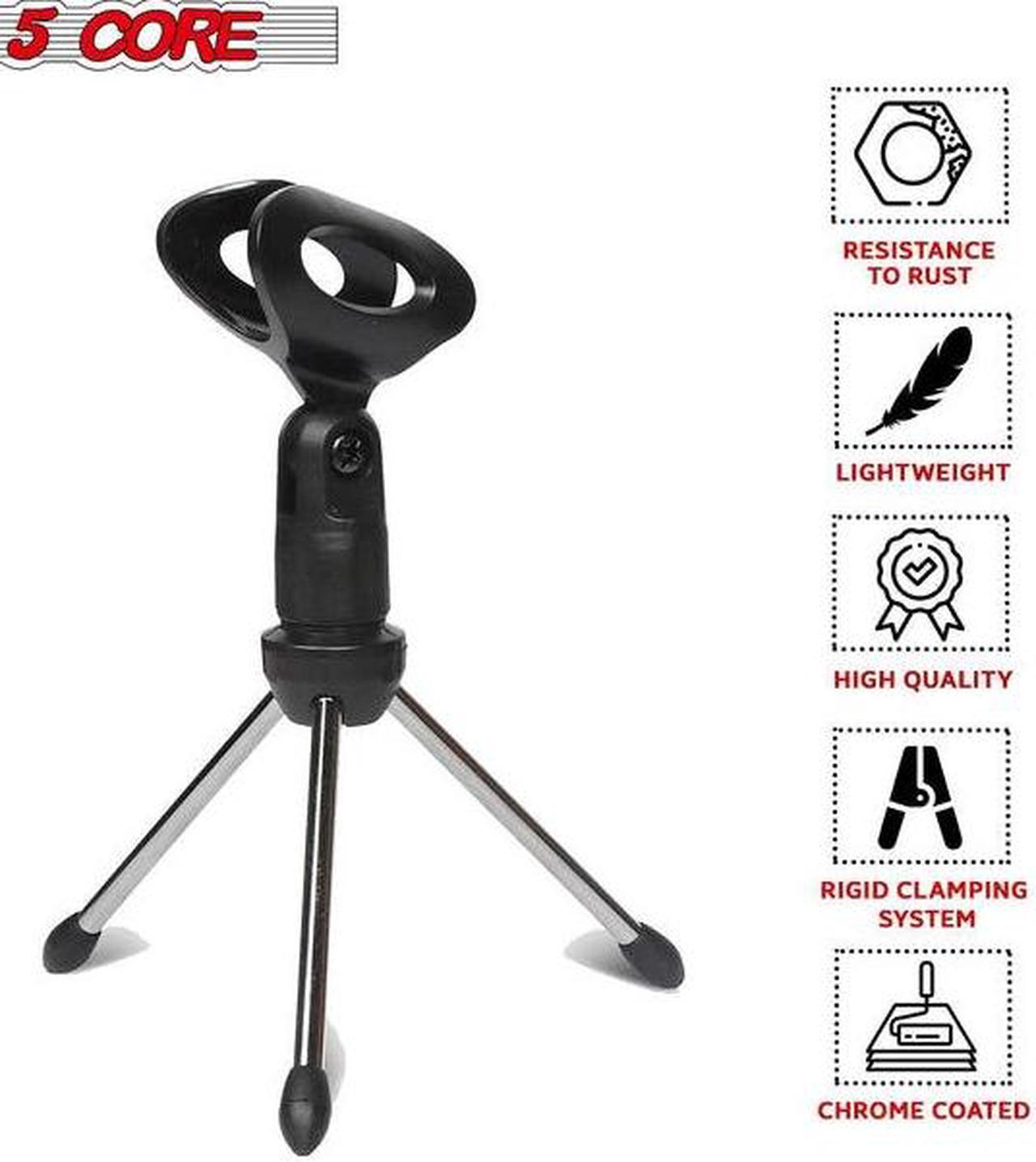 Alt view image 11 of 15 - 5 CORE MINI TRIPOD MIC STAND Microphone Stand Tripod Tabletop Desktop Mini