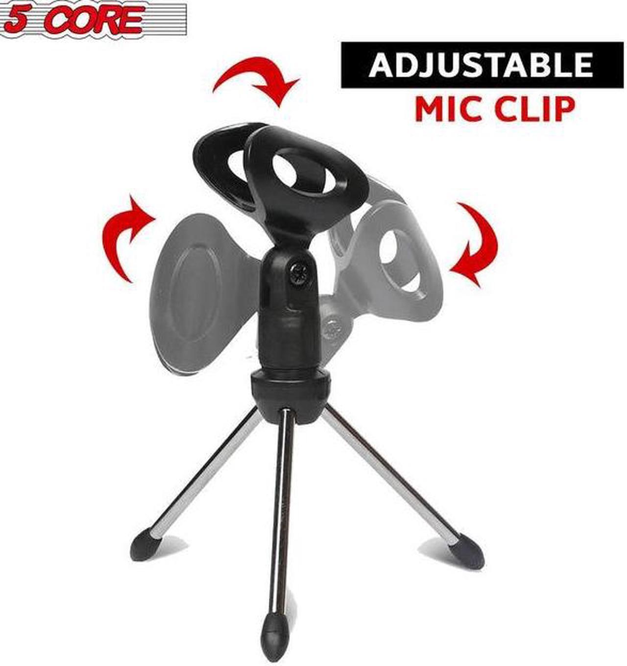 Alt view image 12 of 15 - 5 CORE MINI TRIPOD MIC STAND Microphone Stand Tripod Tabletop Desktop Mini