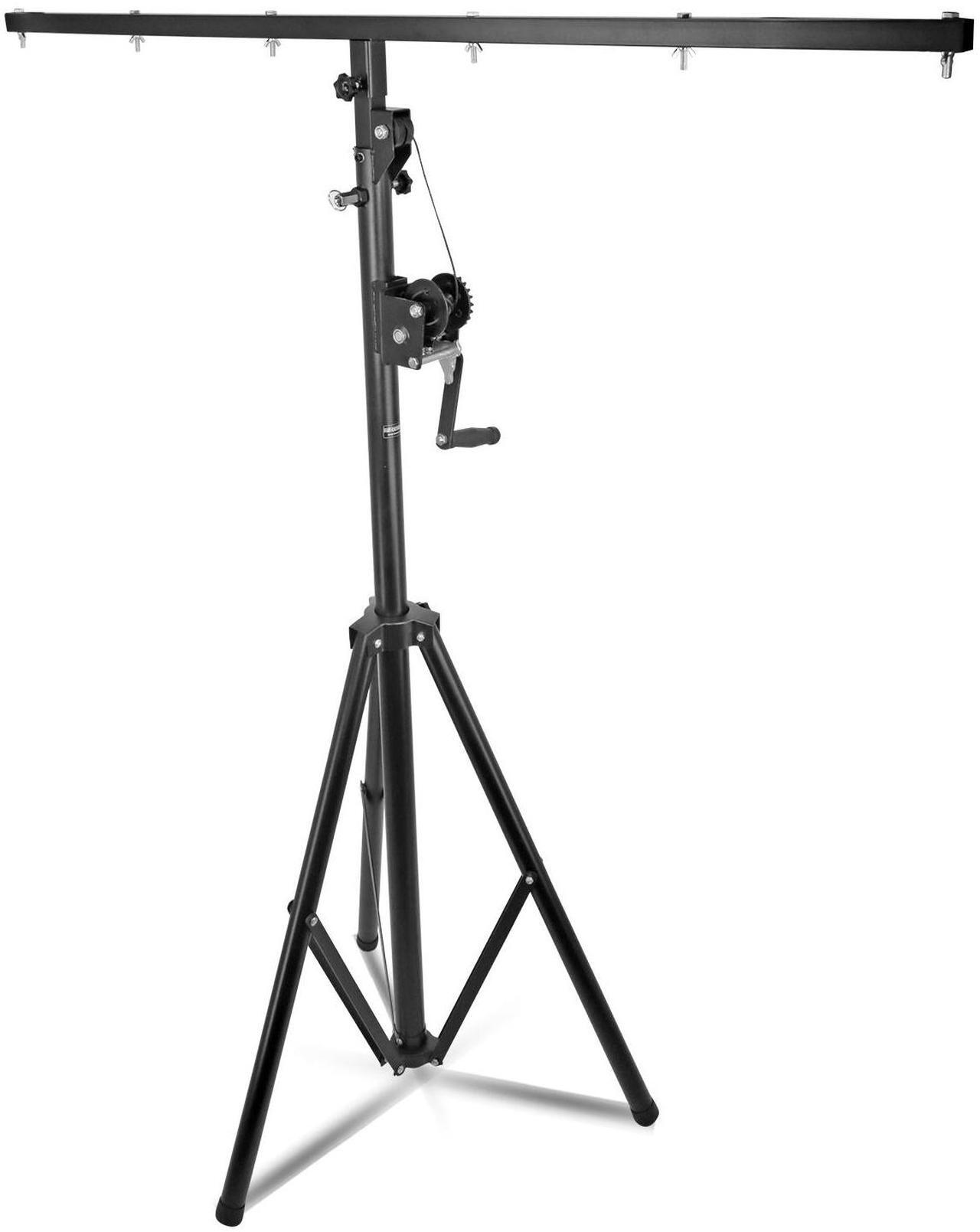 Main image of 5Core DJ Light Stand Stage Lighting Truss System Hand Crank Up Portable Heavy Duty Height Adjustable 65.5 to 111 Inches T bar Mount for Can Lights Tall Lighting Tripod Floor LS 120 Crank