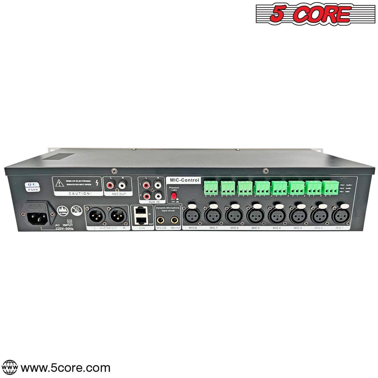 Alt view image 5 of 7 - 5 Core Intelligent Conference Smart Mixer 16 Channel for Wired Microphone Sound Processor - IMX 16CH